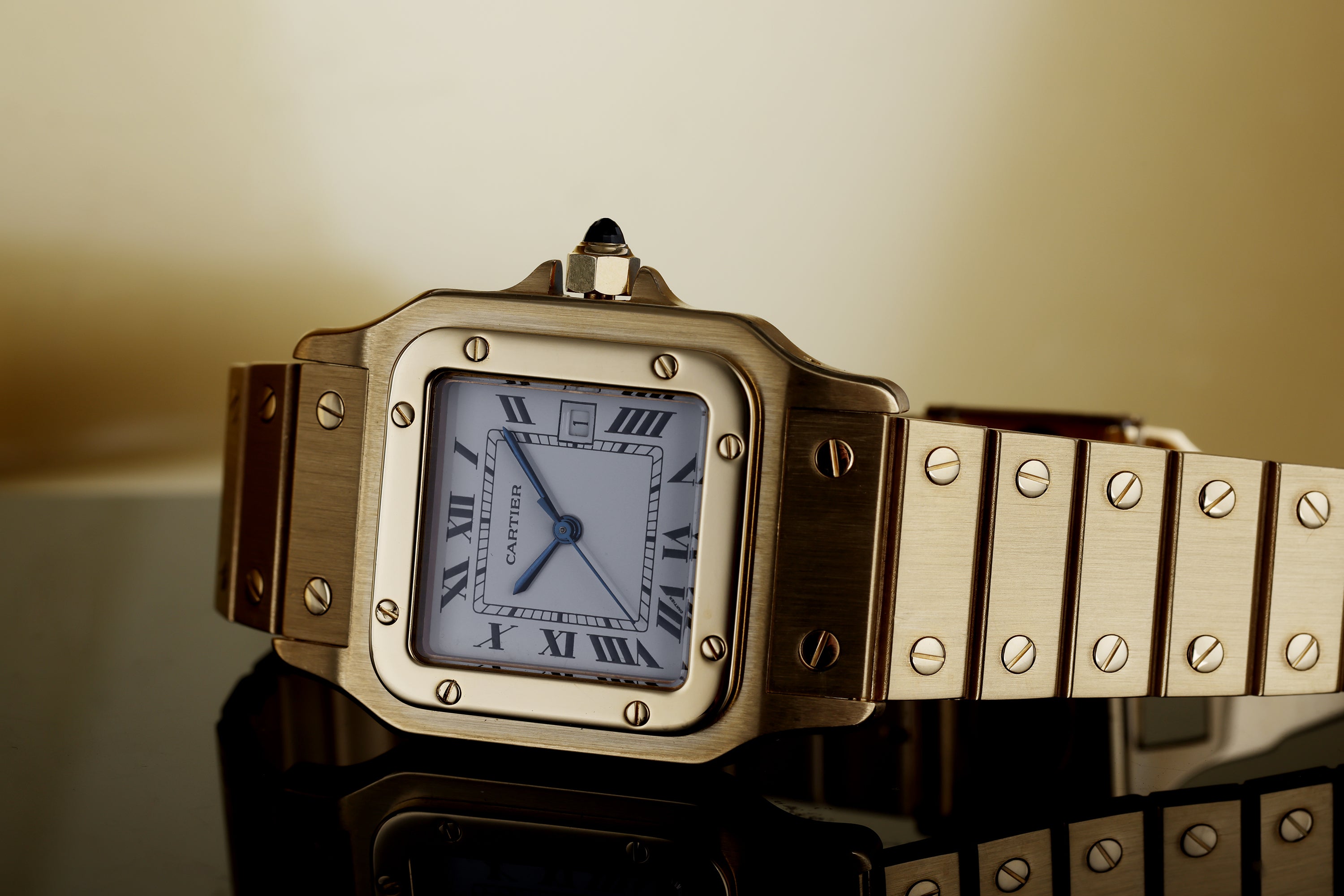 Cartier Santos Carrée Automatique | REF. 2960 | 18k Yellow Gold | 29mm | 1980's