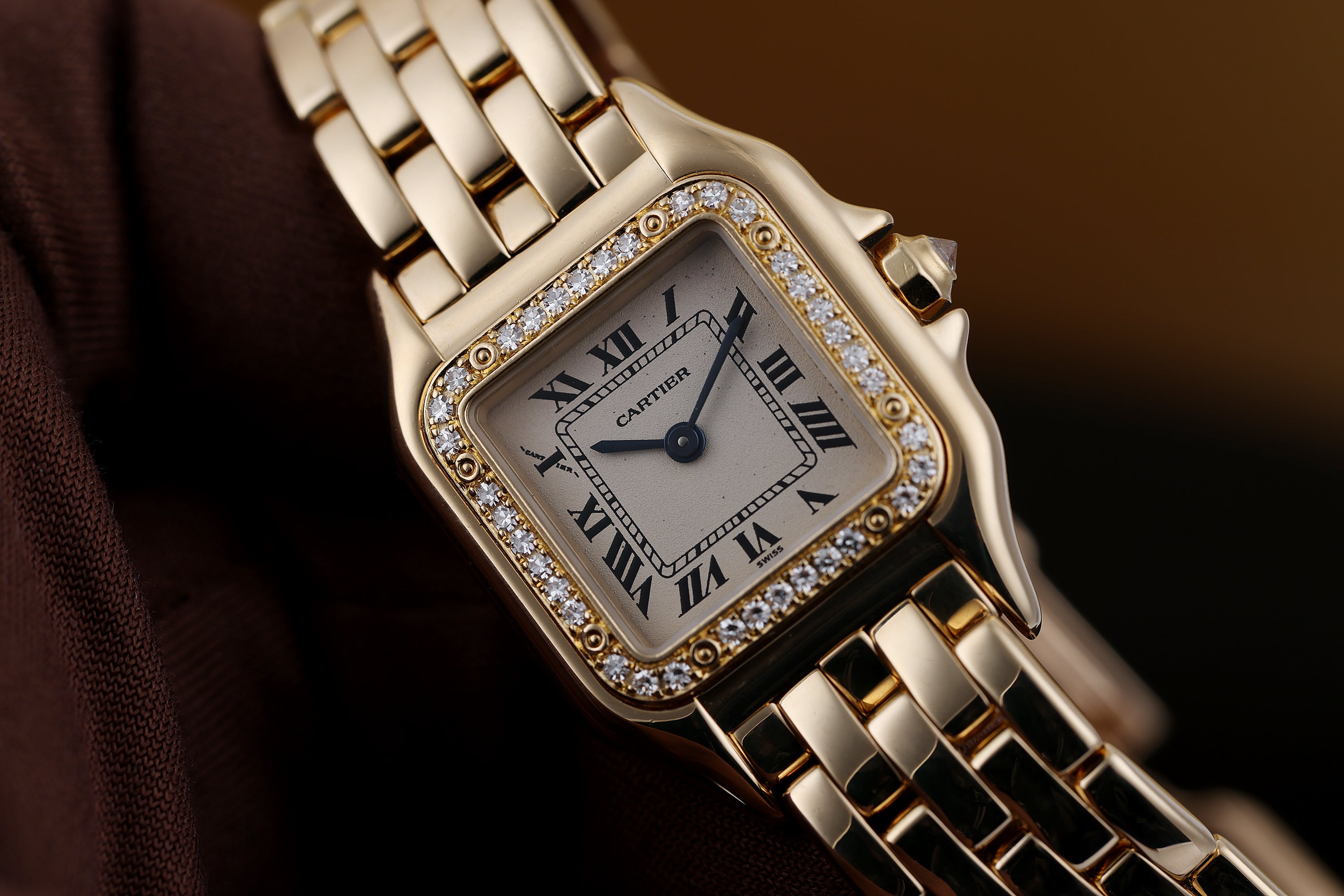 Cartier Panthere | REF. 1280 2 | Diamond Bezel | 22mm | 18k Yellow Gold
