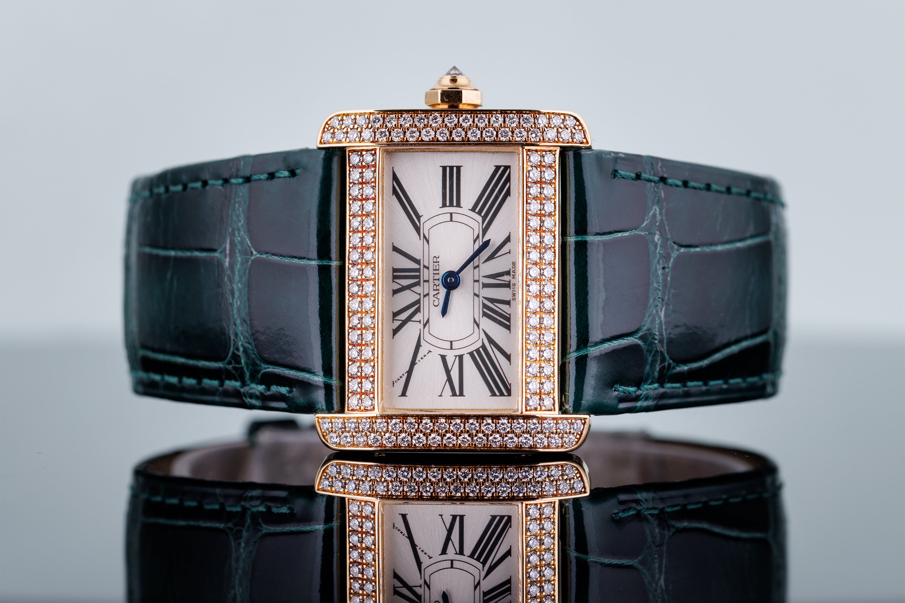 Cartier Tank Divan | REF. 2601 | Diamond Bezel | 18k Yellow Gold | 31.5mm | 2000's