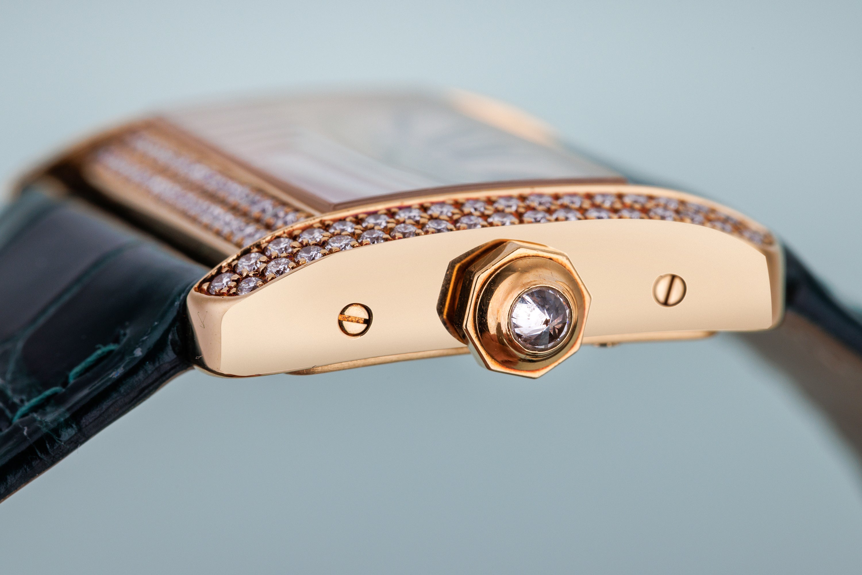 Cartier Tank Divan | REF. 2601 | Diamond Bezel | 18k Yellow Gold | 31.5mm | 2000's