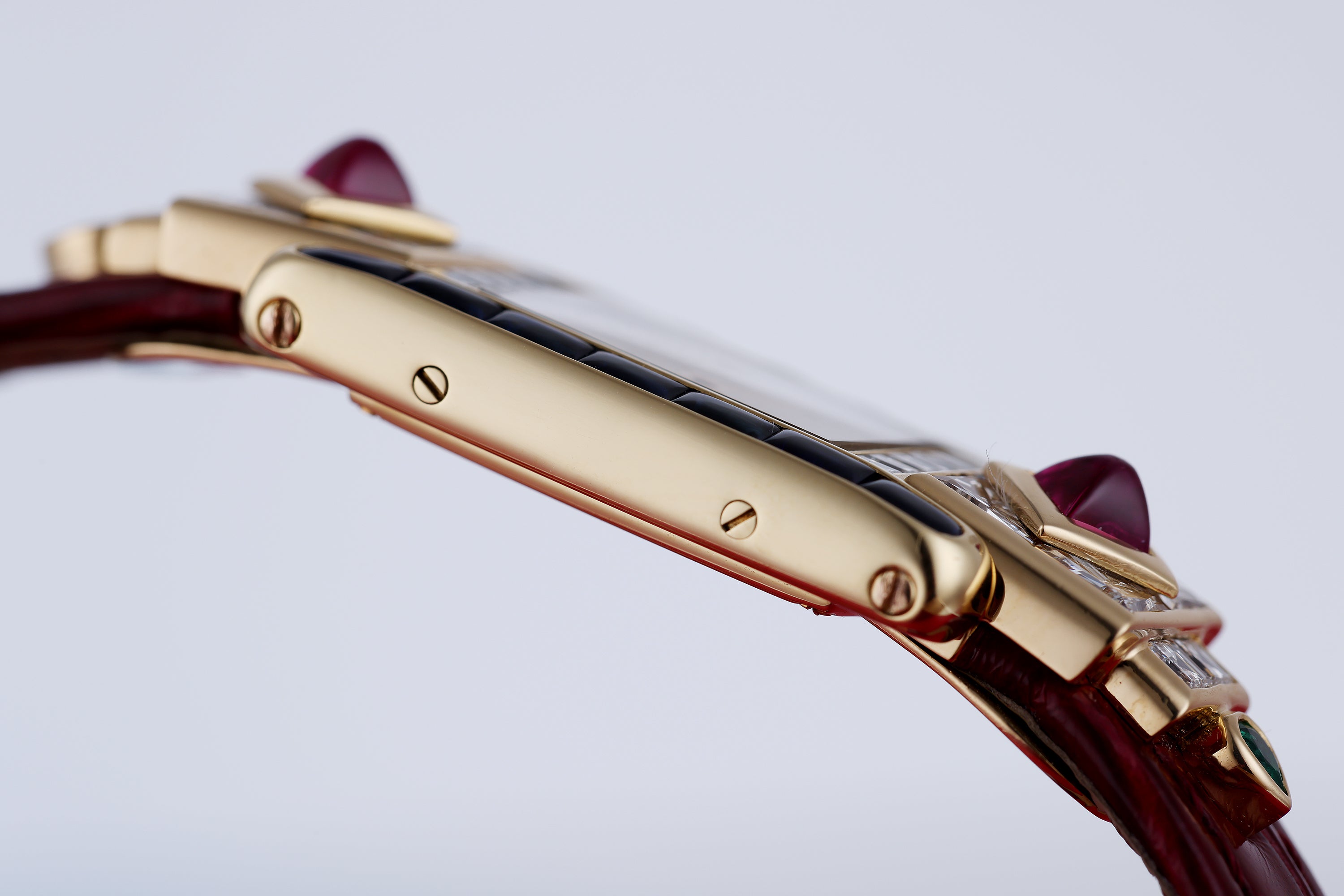 Cartier St Petersburg Collection Tutti Frutti | Diamond, Ruby, Emerald & Sapphires | 18k Yellow Gold | 16.5mm | Quartz