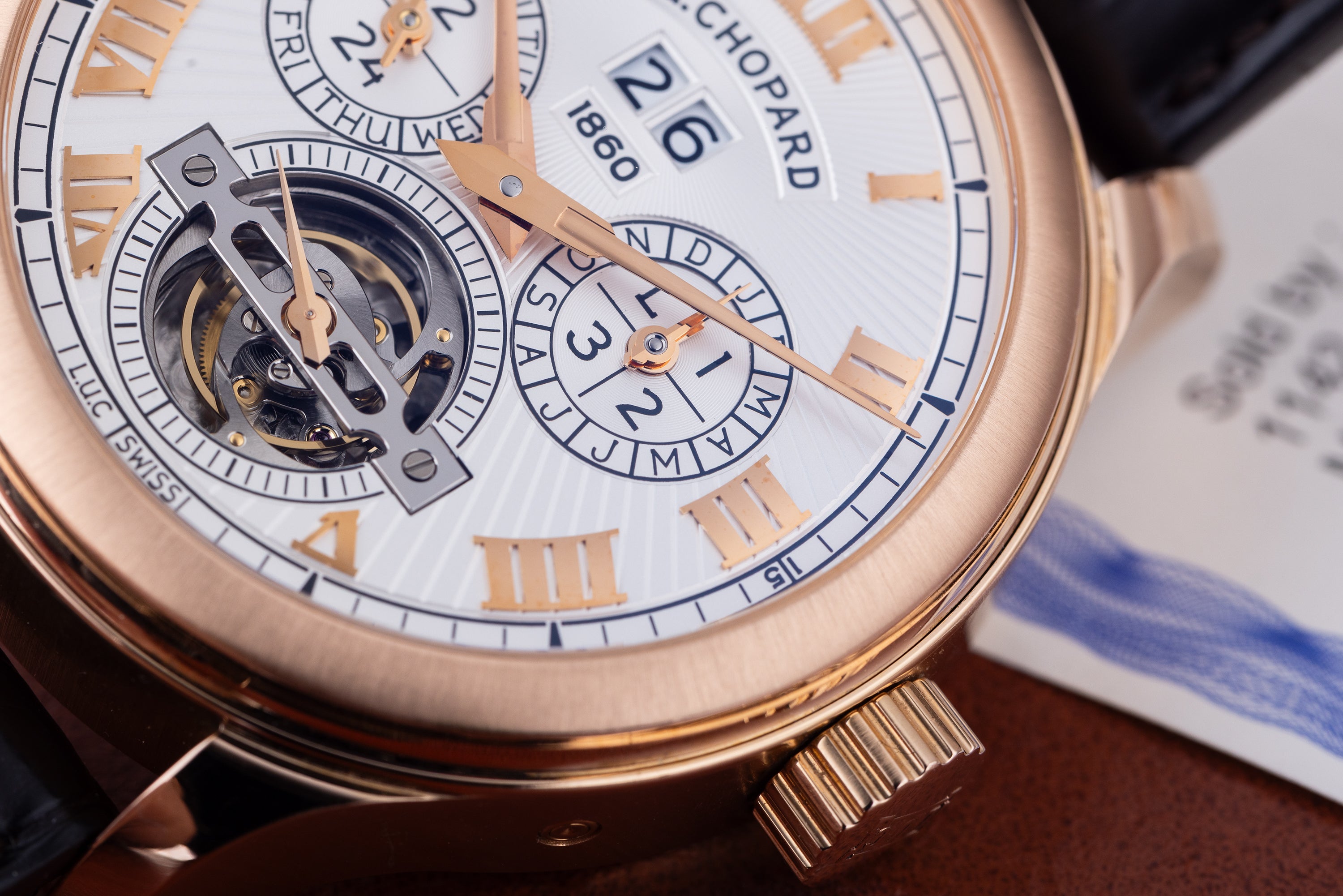 Chopard L.U.C 150 ALL-IN-ONE | REF. 161925-5001 | Limited to 15 Pieces | Tourbillon, Perpetual Calendar, Equation of TIme, Sunrise & Sunet, Moonphase & More | 18k Rose Gold | 46mm | Box & Papers | 2012