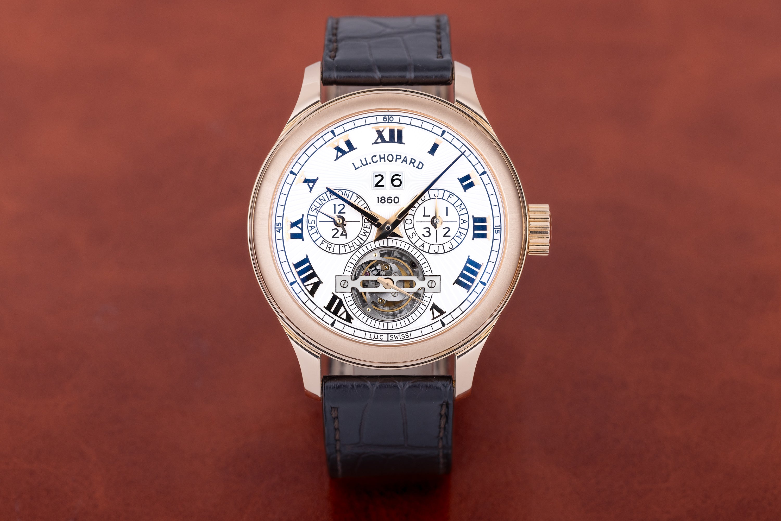 Chopard L.U.C 150 ALL-IN-ONE | REF. 161925-5001 | Limited to 15 Pieces | Tourbillon, Perpetual Calendar, Equation of TIme, Sunrise & Sunet, Moonphase & More | 18k Rose Gold | 46mm | Box & Papers | 2012