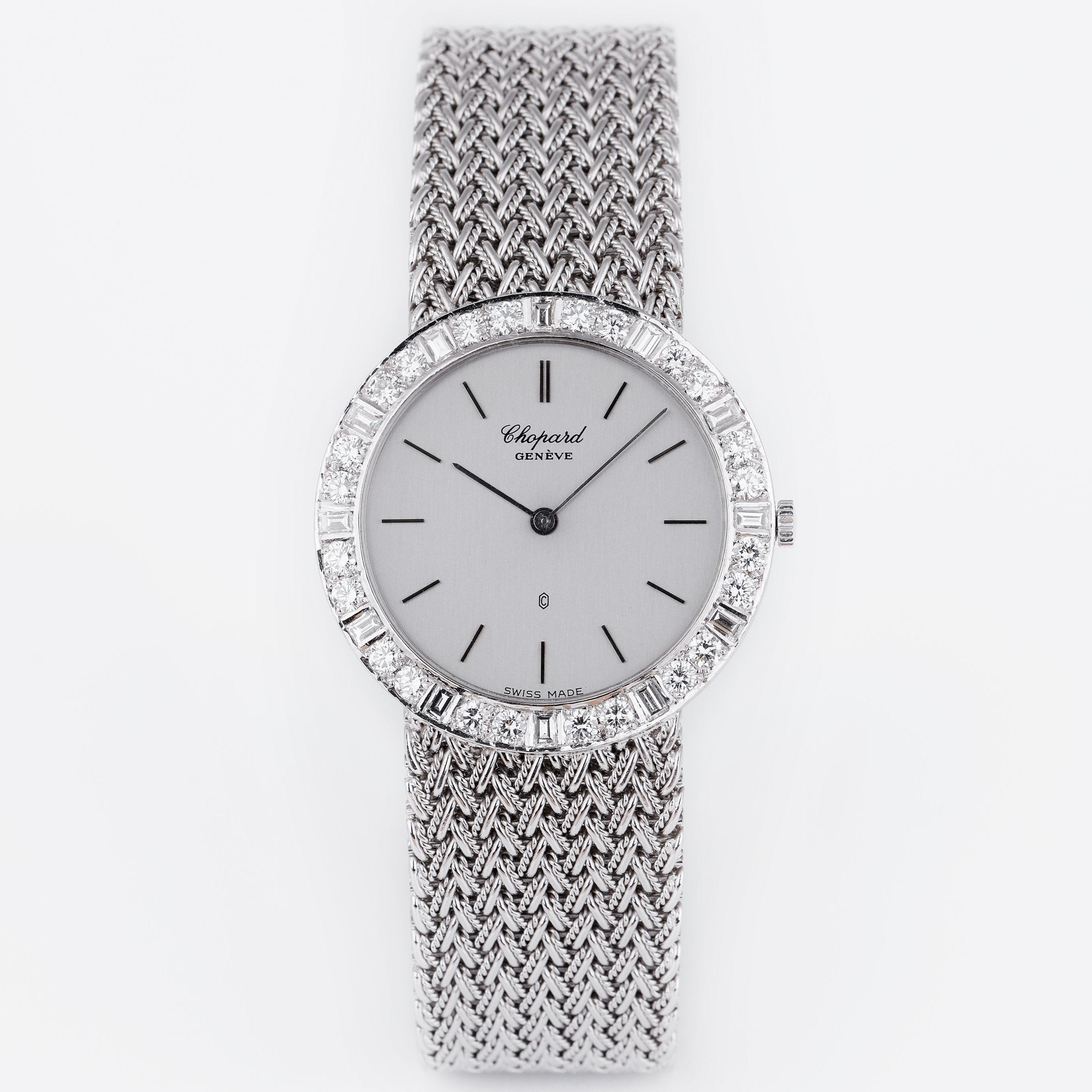 Chopard | REF. 419947 | Silver Dial | Diamond Bezel | 18k White Gold | 32.5mm | Circa 1990's