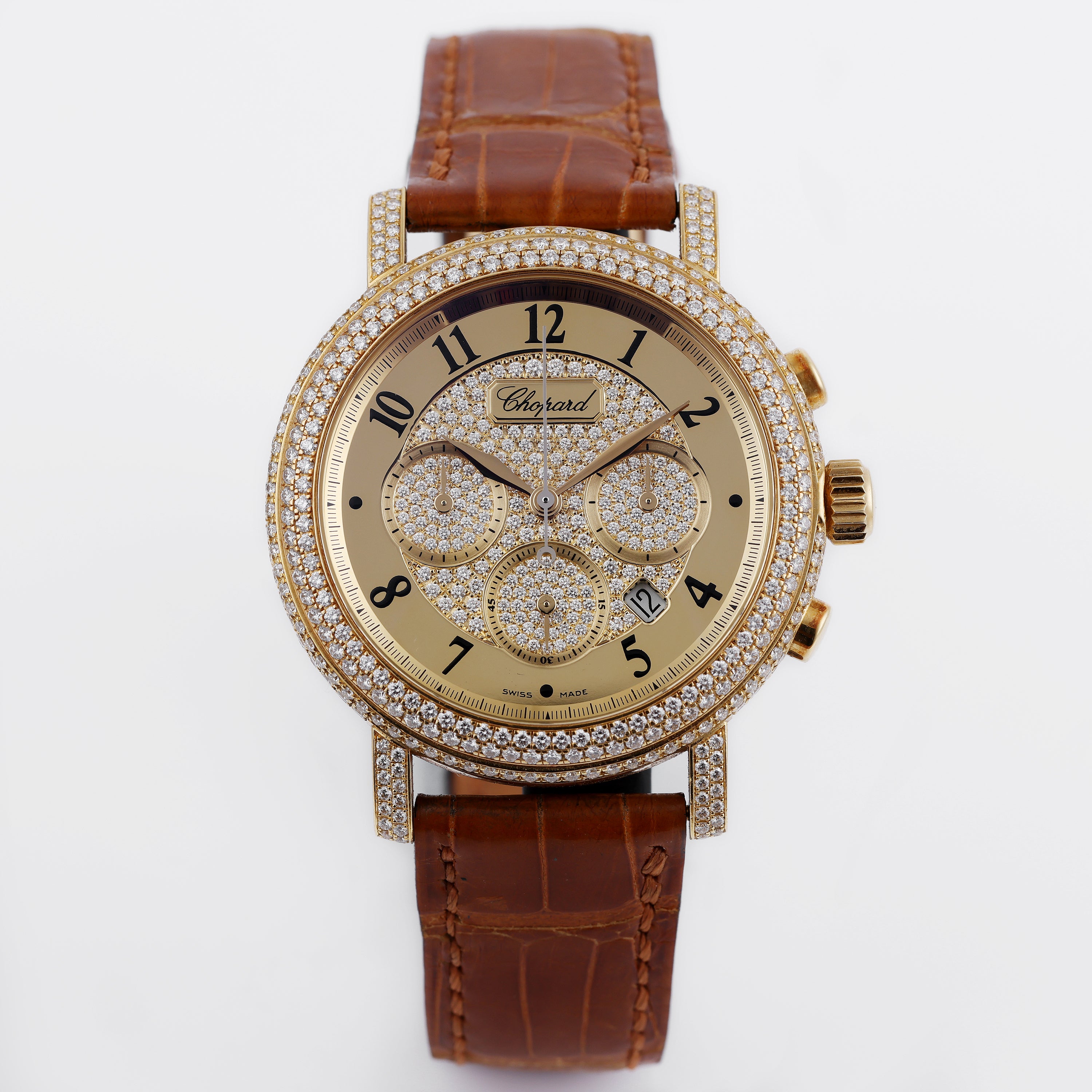 Chopard Elton John Foundation Chronograph | Limited Edition | REF. 17-1868-20 | Diamond Bezel & Dial | 39mm | 18k Yellow Gold