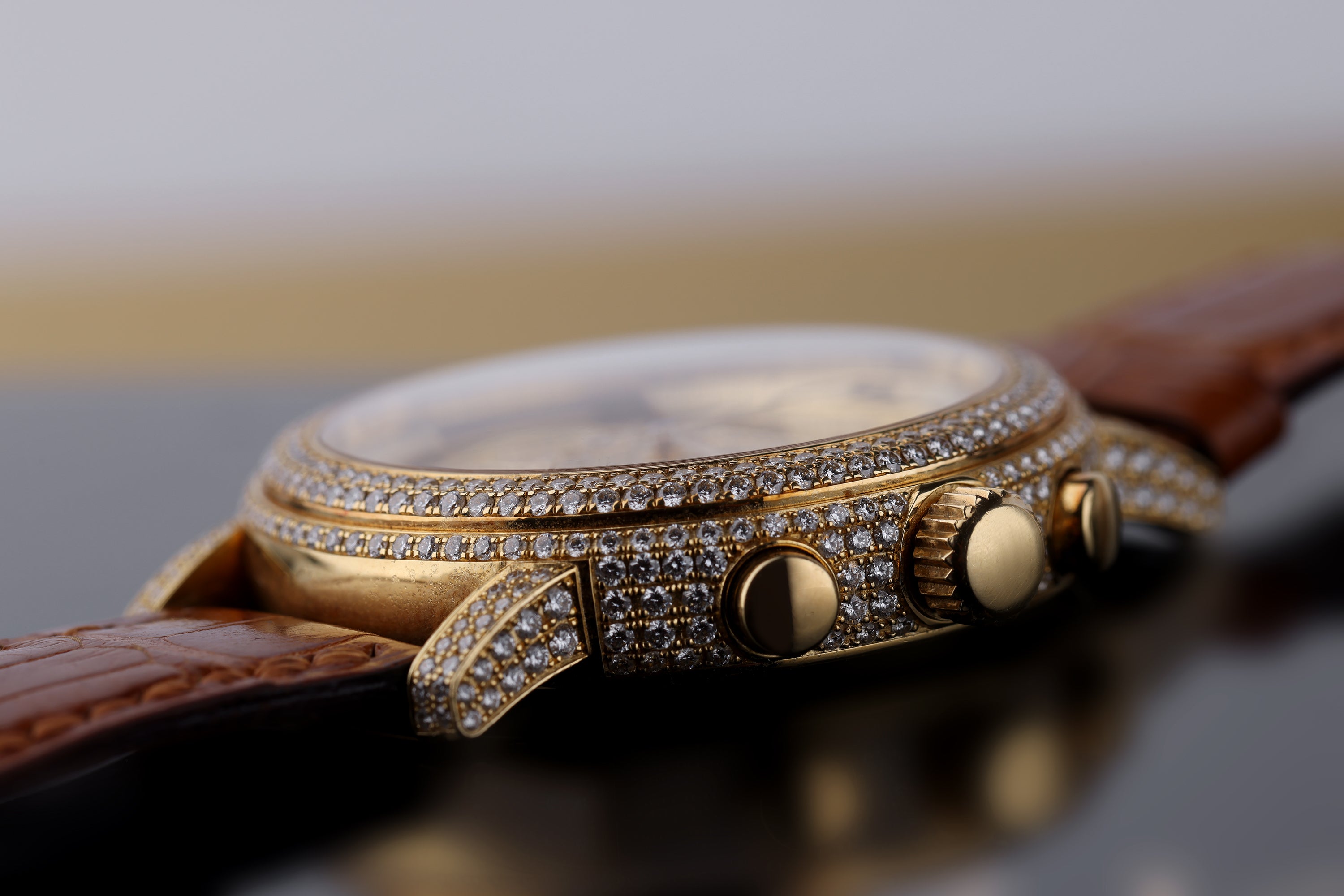 Chopard Elton John Foundation Chronograph | Limited Edition | REF. 17-1868-20 | Diamond Bezel & Dial | 39mm | 18k Yellow Gold