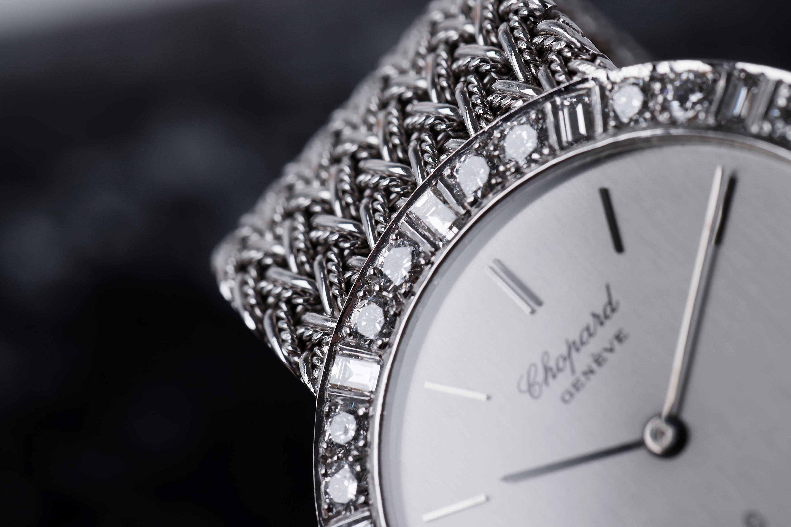 Chopard | REF. 419947 | Silver Dial | Diamond Bezel | 18k White Gold | 32.5mm | Circa 1990's