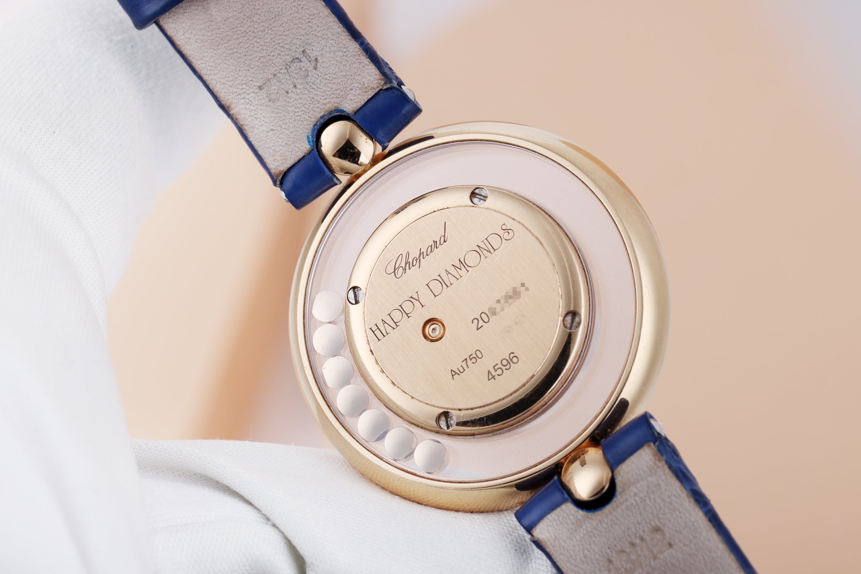 Chopard Happy Diamonds Ladies Watch | REF. 4596 | Mother of Pearl Dial | Round Brilliant Diamonds | 32mm | 18k Rose Gold | Box & Papers | 2019