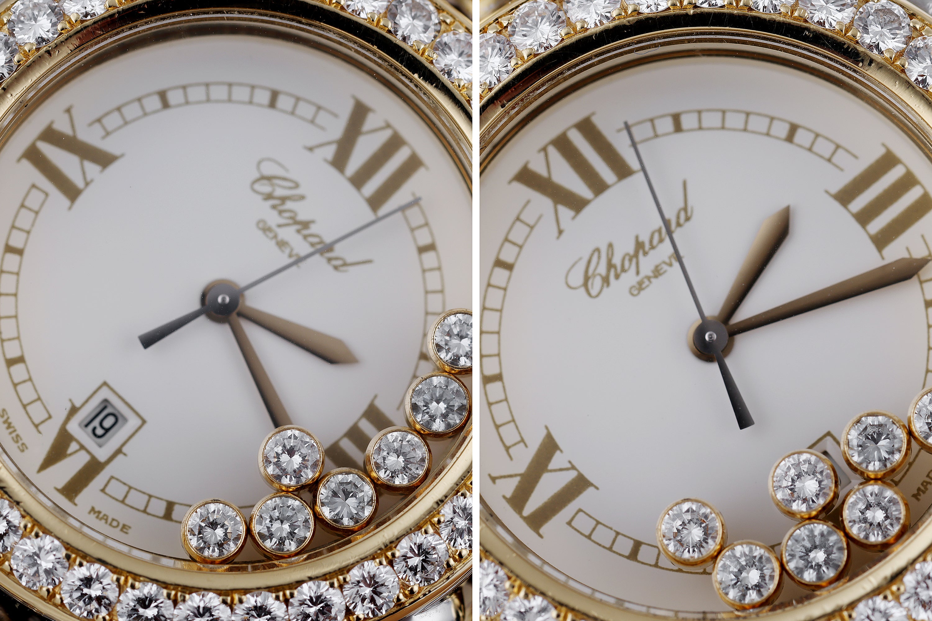 Chopard Happy Sport | REF. 27/8237-23/11 | 7 Floating Diamonds | 32.5mm | Stainless Steel & 18k Yellow Gold