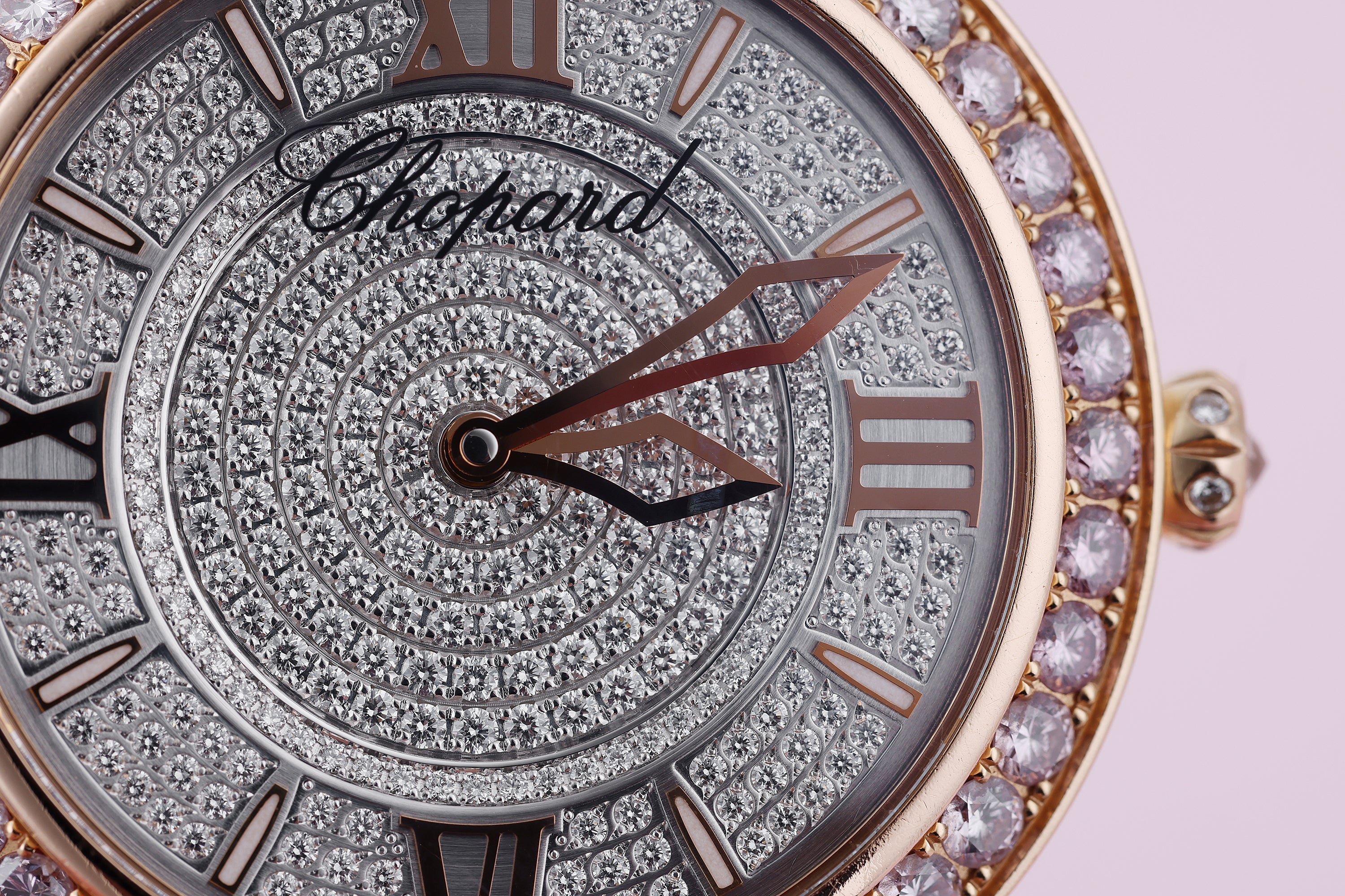 Chopard Happy Diamonds Ladies Watch | REF. 4239 | White & Pink Diamonds | 18k Rose Gold | 40mm