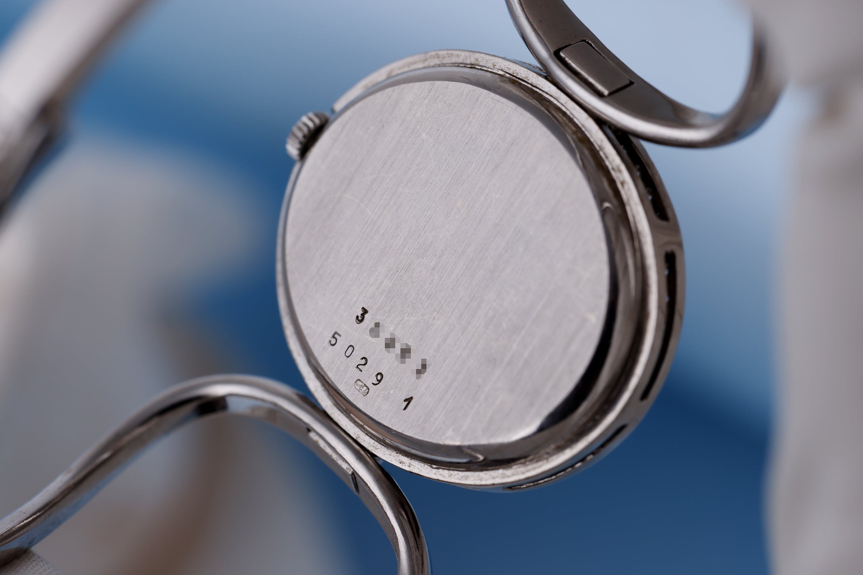 Chopard L.U.C Bracelet Watch | REF. 5029 1 | Opal Dial | Diamond Bezel & Bangle | Oval Case | 18k White Gold | 1980s | 30mm