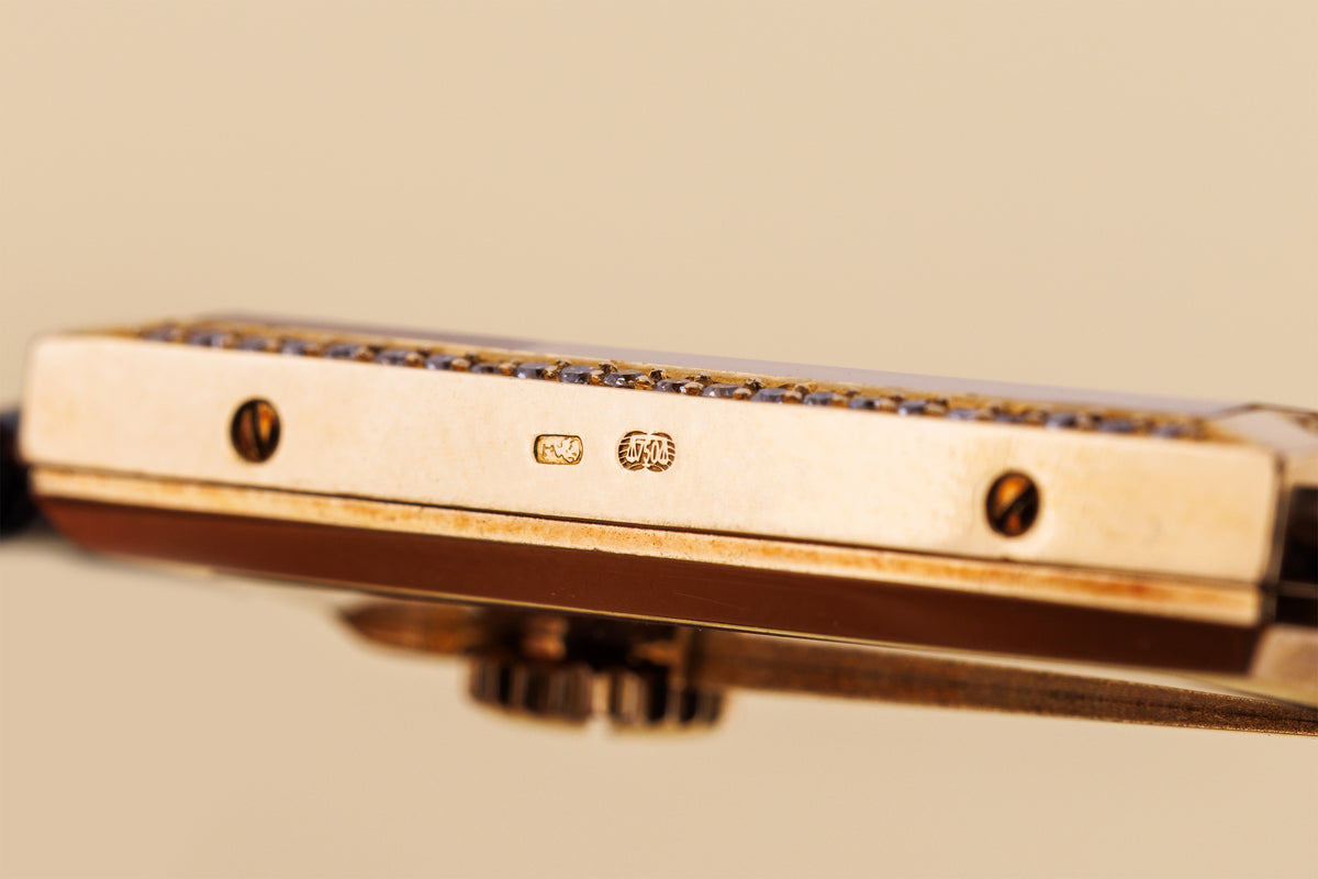Corum Golden Bridge | REF. 13.206 | Skeletonised Dial | Diamond Bezel | 18k Yellow Gold | 20mm | Manual Wind | 1990's