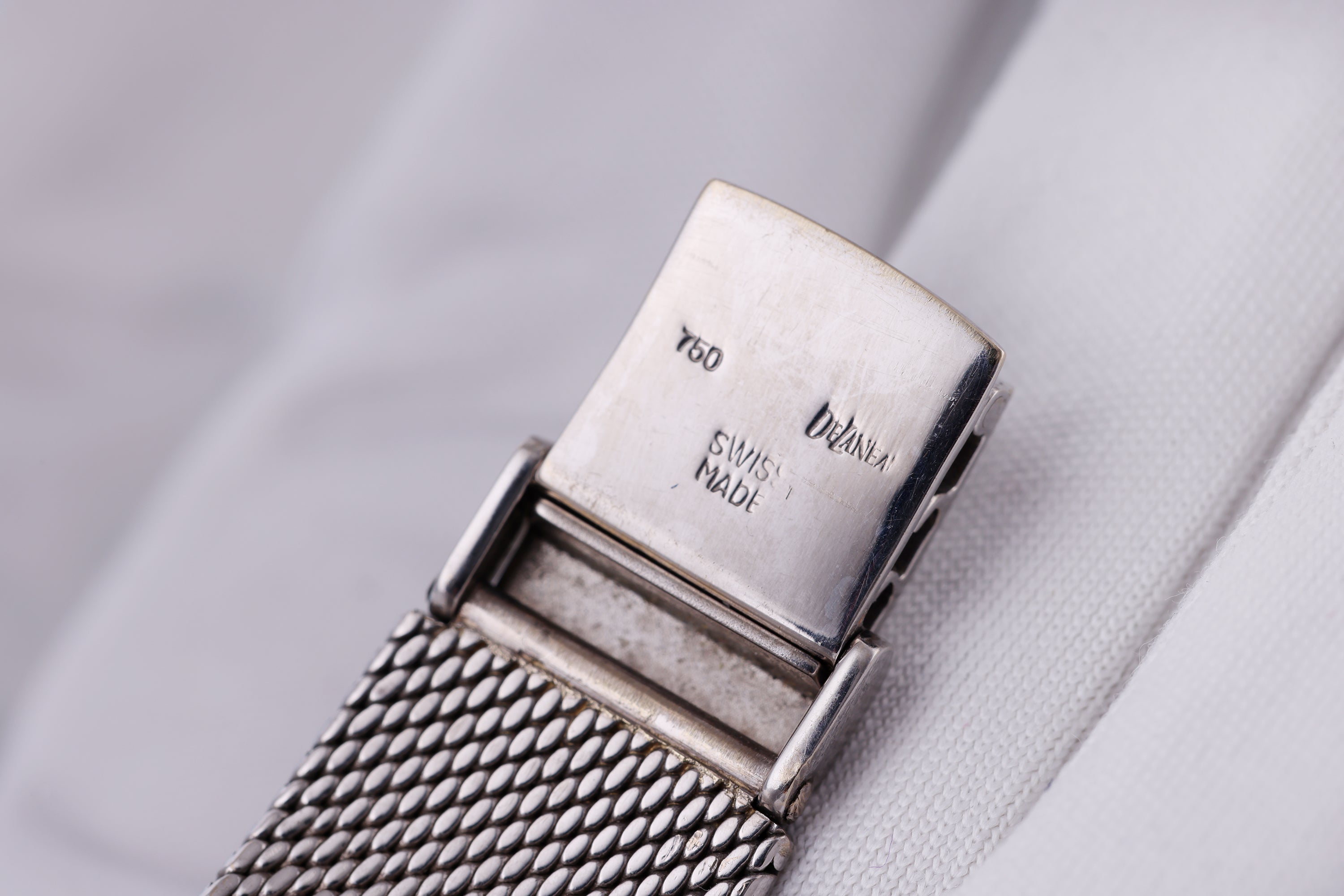 DeLaneau 1970's Wristwatch | Onyx & Diamonds | 18k White Gold | 36.5mm | Manual Wind