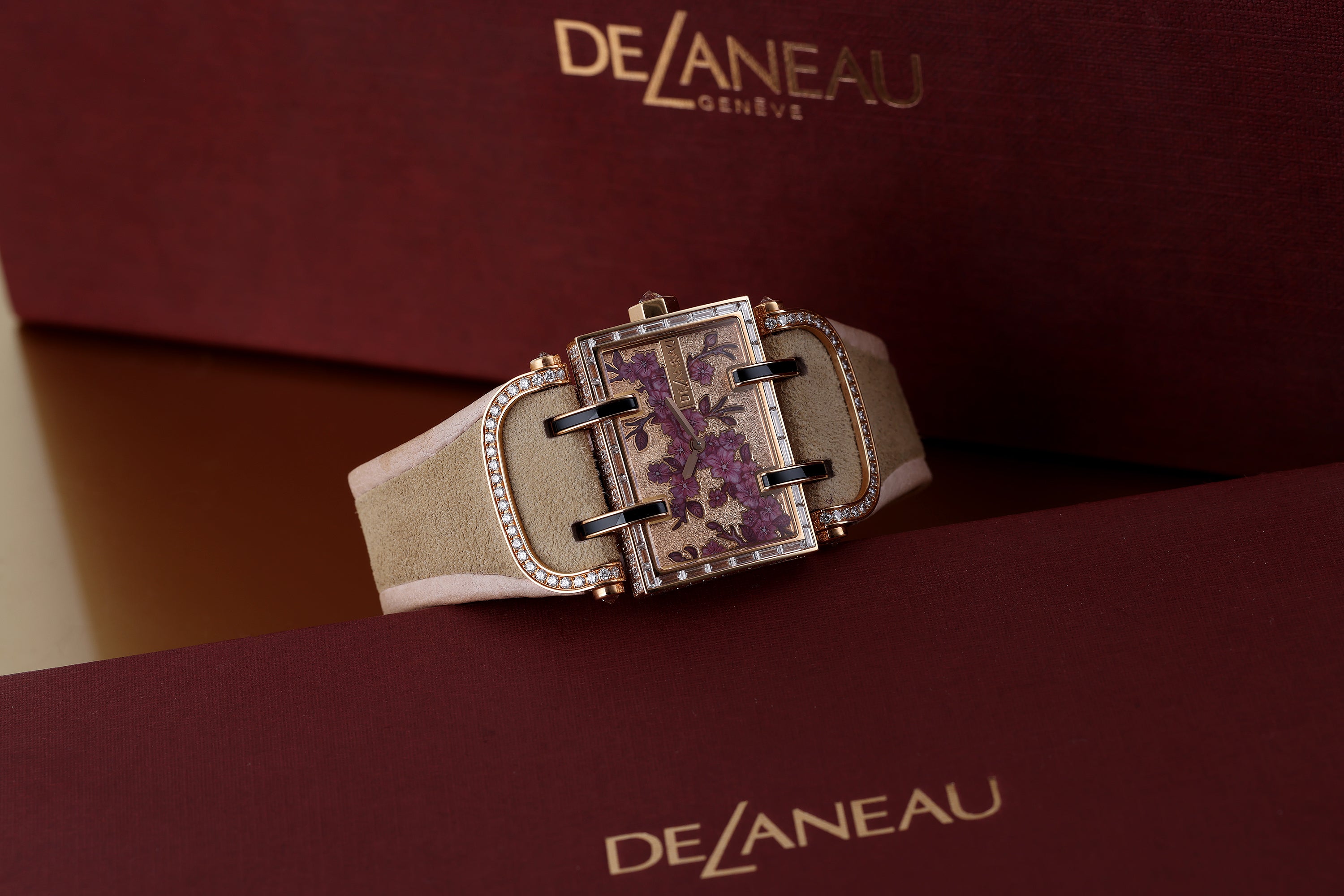 DeLaneau | Atame Cerisier en fleurs | REF. ATAD120.CO RG 78 CER02 04 CAS | Piece Unique | 18k Rose Gold | Box & Papers | RRP £119,900