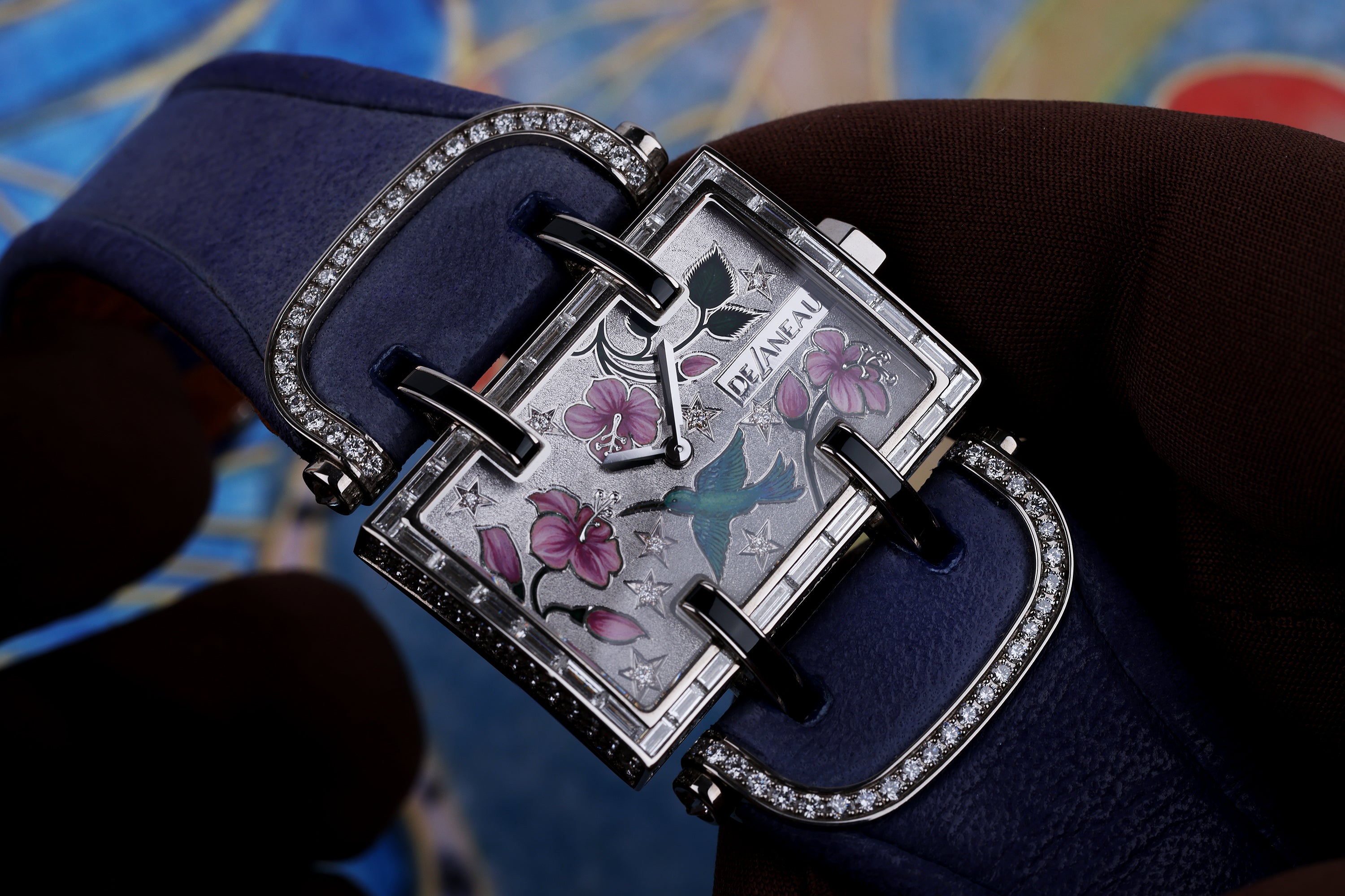 DeLaneau | Atame Colibri | REF. ATAD120.CO WG 78 COL04 02 CAS | 1 OF 2 | 18k White Gold | Box & Papers | RRP £119,900