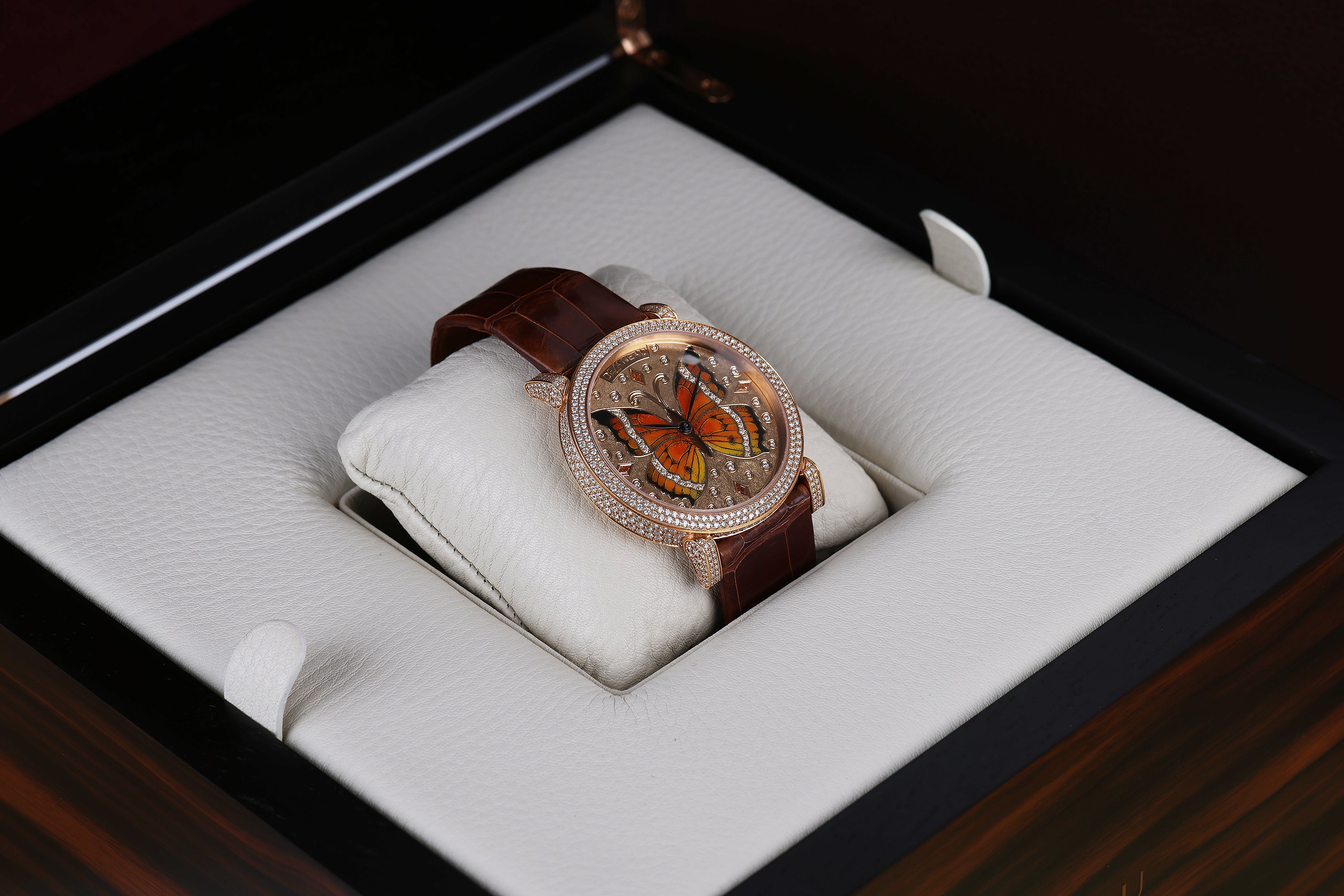 DeLaneau | Amazone Papillon Danaus | REF. XRD3D104 RG 58 PA001 09 CDS | Piece Unique | 18k Rose Gold | Box & Papers | RRP £104,500