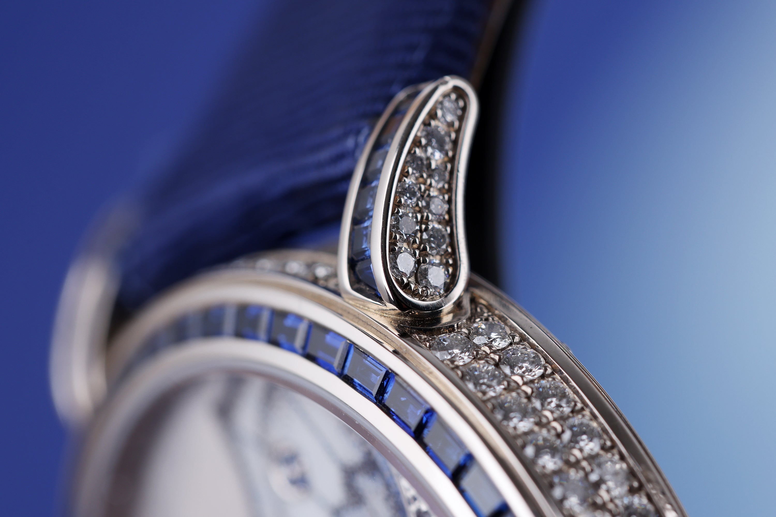 DeLaneau | Rondo 36 Blue Butterfly Wing | REF. RON36123 WG PAP02 | Piece Unique | 18k White Gold | Box & Papers | RRP £85,900