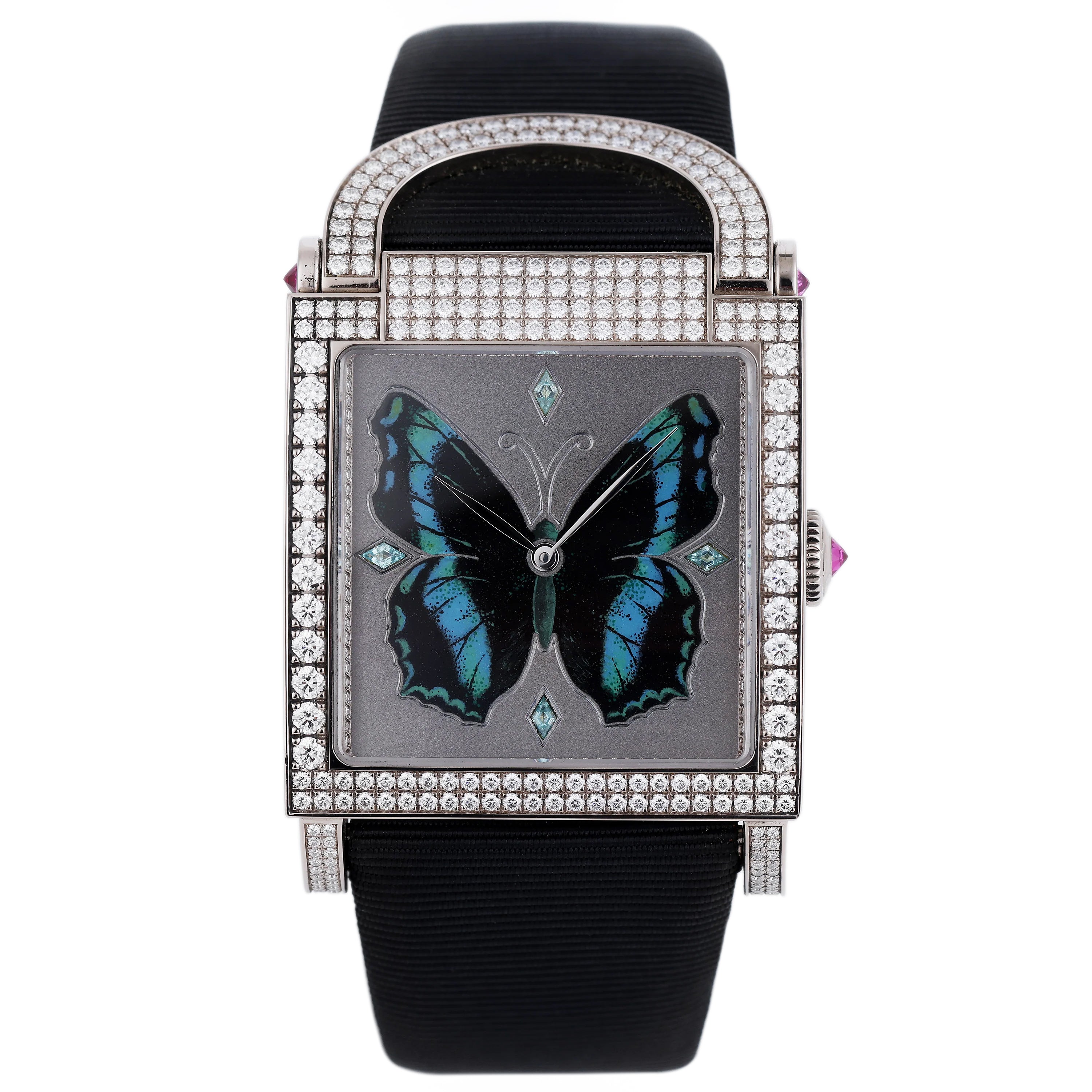 DeLaneau | Dôme Papillon | REF. ADO3R001 WG PA002 | Piece Unique | 18k White Gold | Box & Papers | RRP £70,300