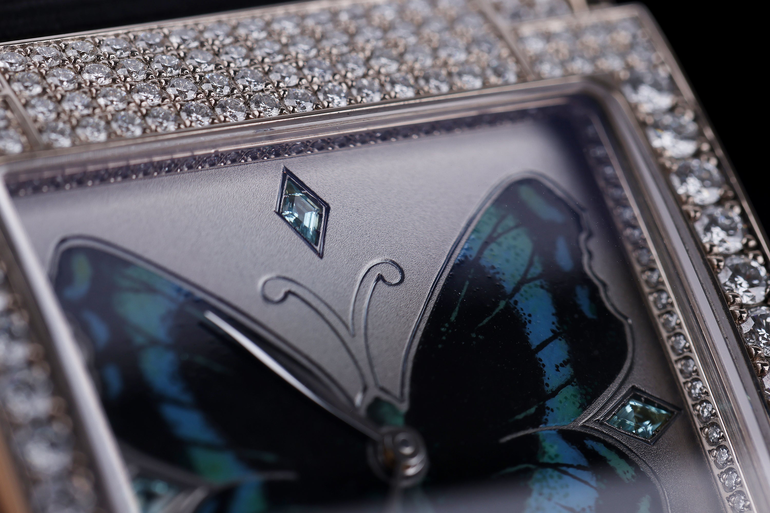 DeLaneau | Dôme Papillon | REF. ADO3R001 WG PA002 | Piece Unique | 18k White Gold | Box & Papers | RRP £70,300