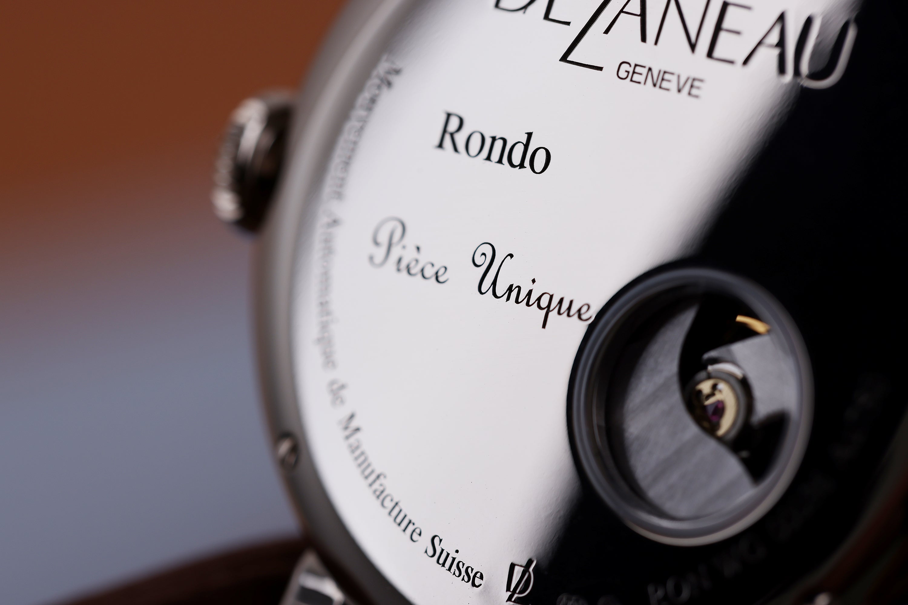 DeLaneau | Rondo 36 Translucent | REF. RON36105 WG GUI05 | Piece Unique | 18k White Gold | Box & Papers