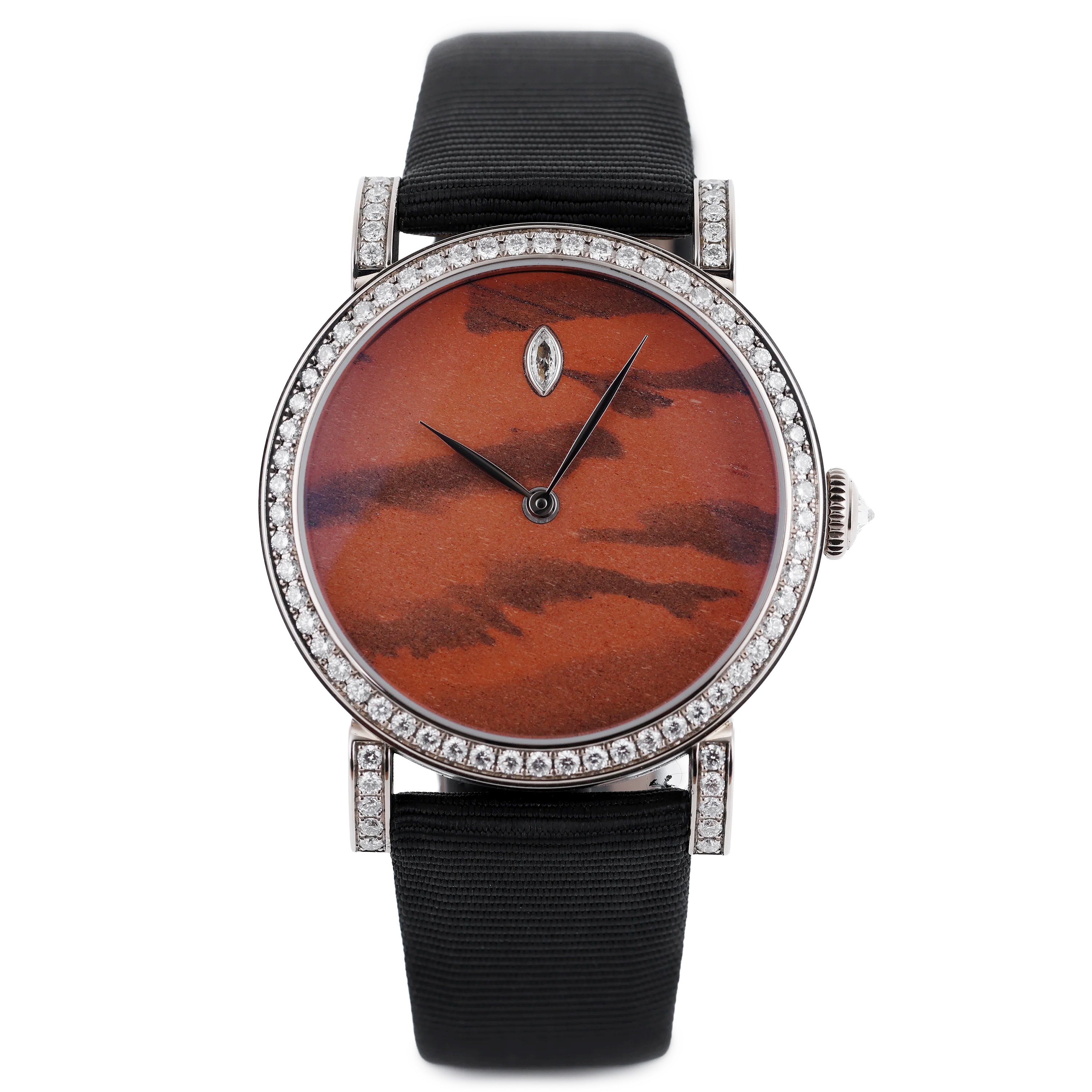 DeLaneau | Rondo 36 Zebra Stone | REF. RON36001 WG PIE07 | Piece Unique | 18k White Gold | Box & Papers | RRP £32,400