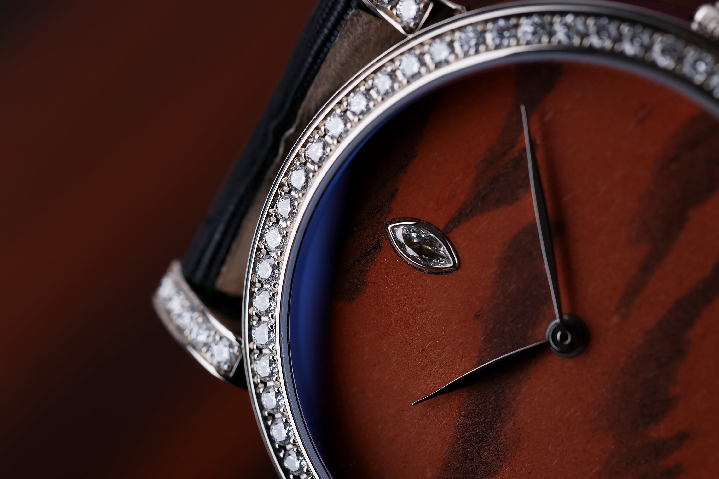 DeLaneau | Rondo 36 Zebra Stone | REF. RON36001 WG PIE07 | Piece Unique | 18k White Gold | Box & Papers | RRP £32,400