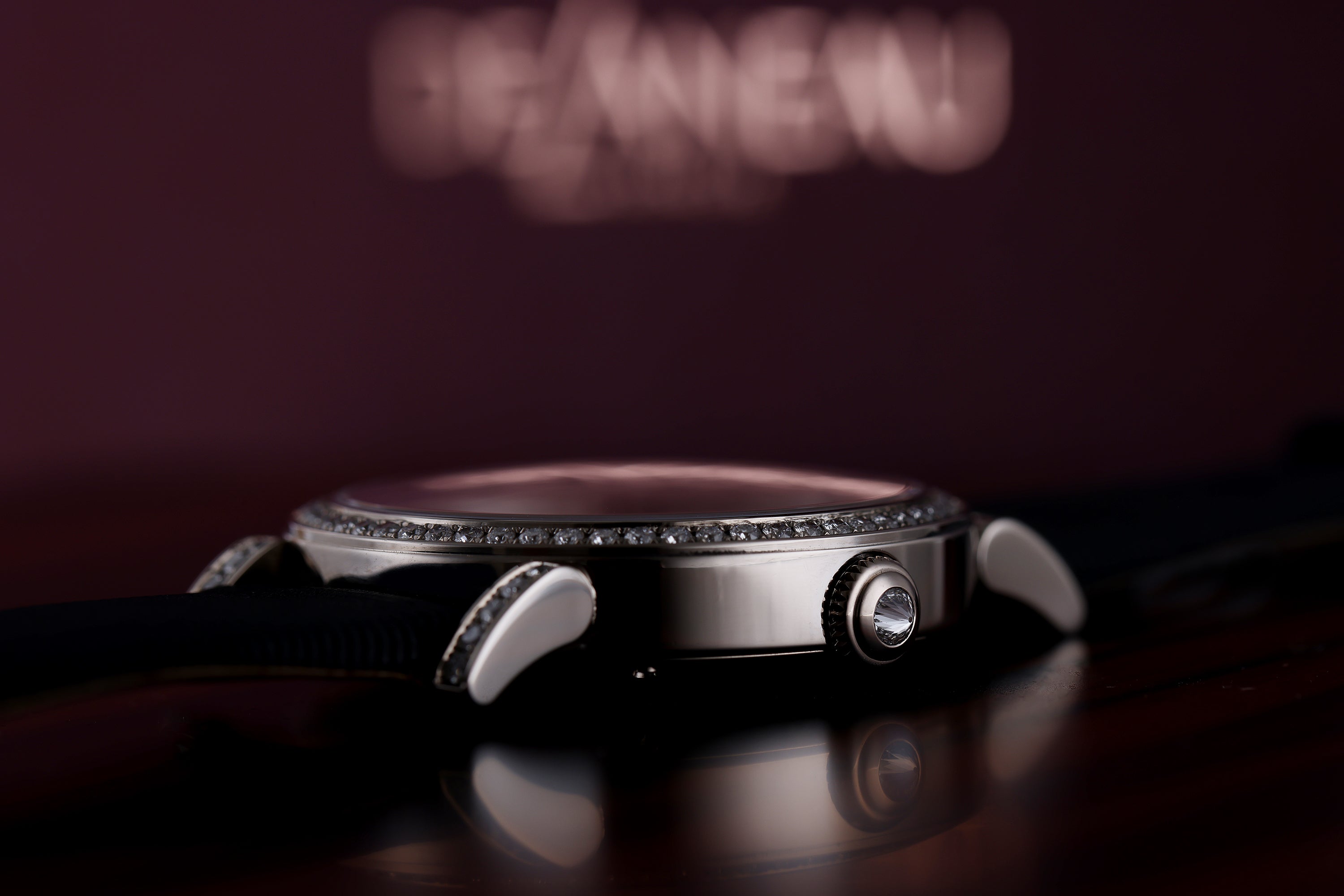 DeLaneau | Rondo 36 Zebra Stone | REF. RON36001 WG PIE07 | Piece Unique | 18k White Gold | Box & Papers | RRP £32,400