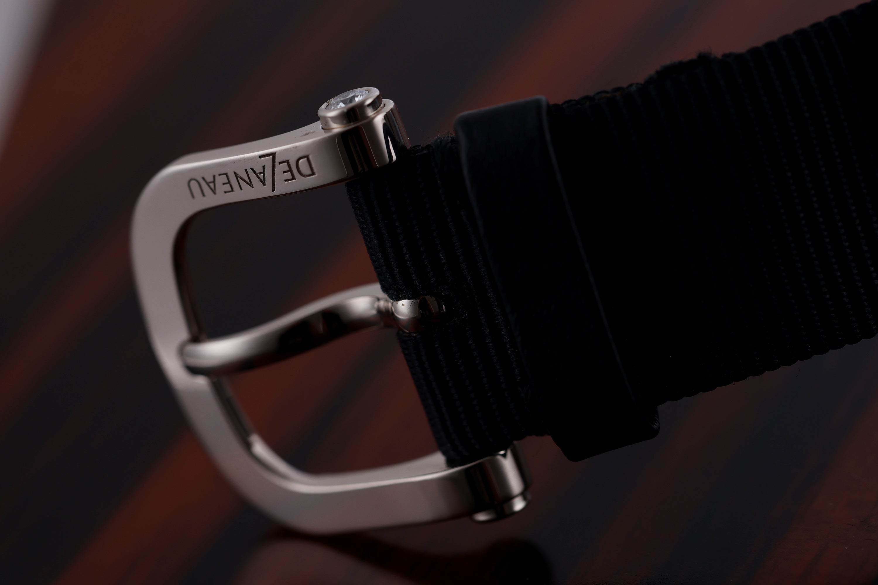 DeLaneau | Rondo 36 Zebra Stone | REF. RON36001 WG PIE07 | Piece Unique | 18k White Gold | Box & Papers | RRP £32,400