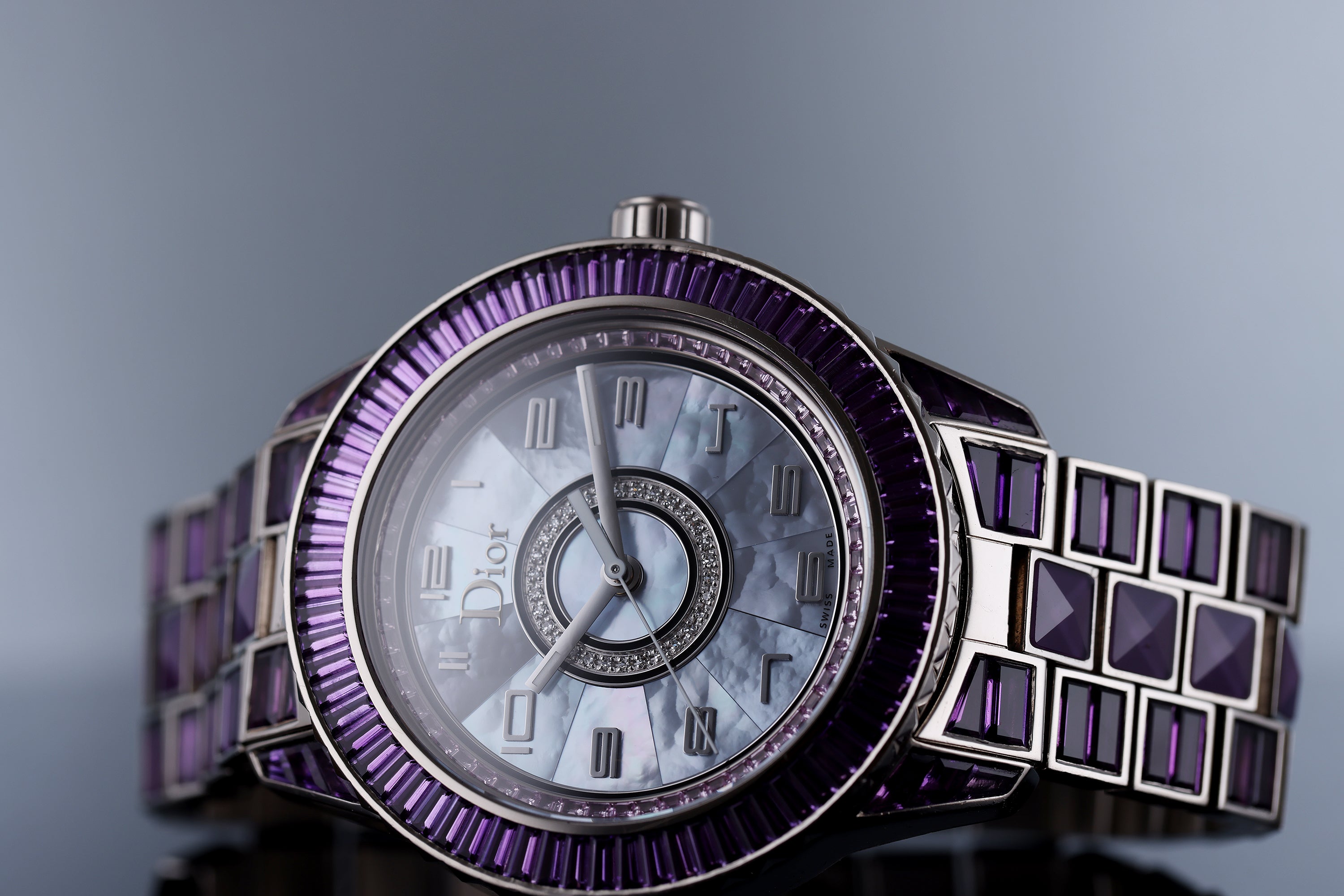 Dior Christal "Amethyst" | REF. CD11456M001 | Mother of Pearl, Pink Sapphires, Diamonds & Amethysts | Limited to 25 Pieces | 18k White Gold