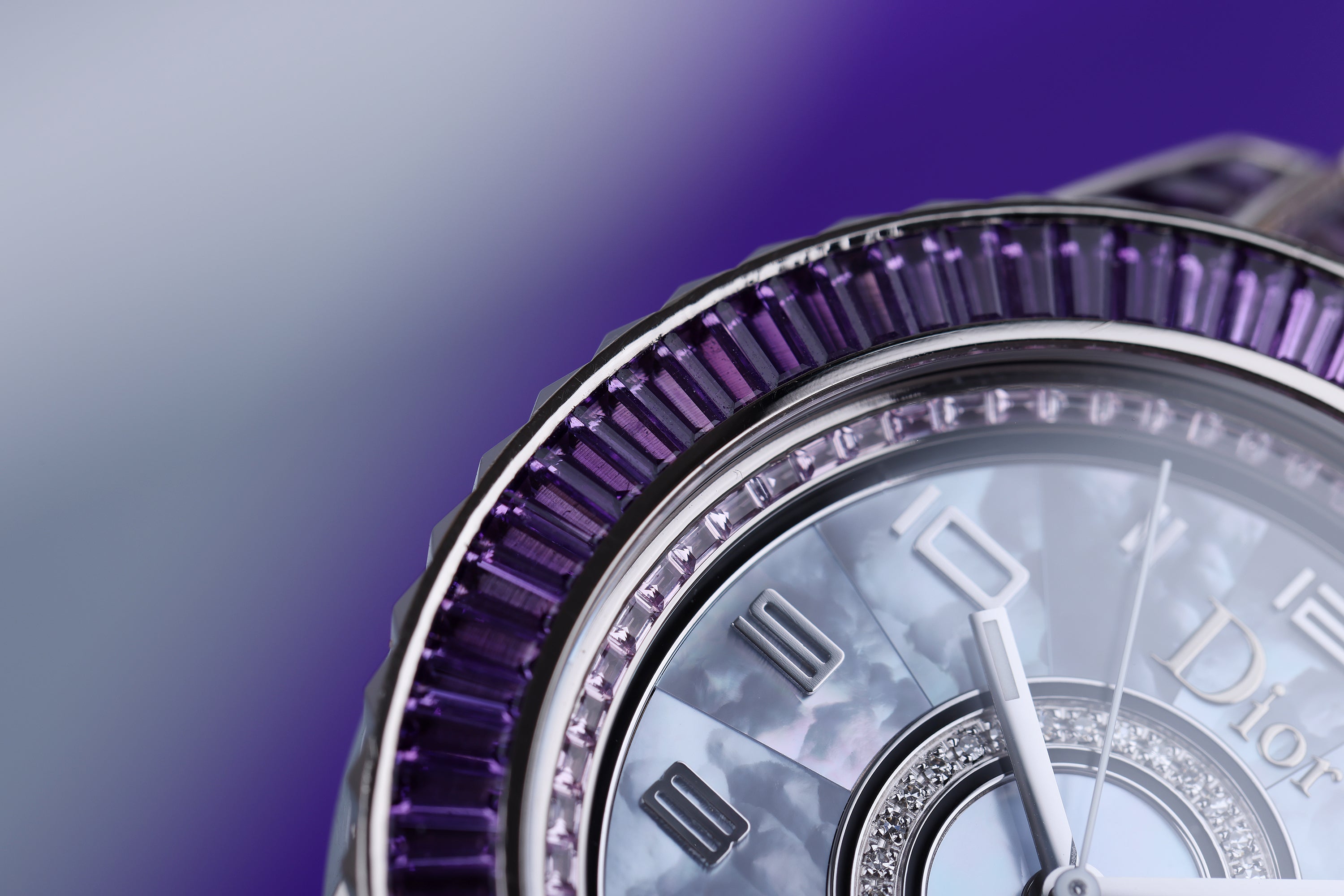 Dior Christal "Amethyst" | REF. CD11456M001 | Mother of Pearl, Pink Sapphires, Diamonds & Amethysts | Limited to 25 Pieces | 18k White Gold