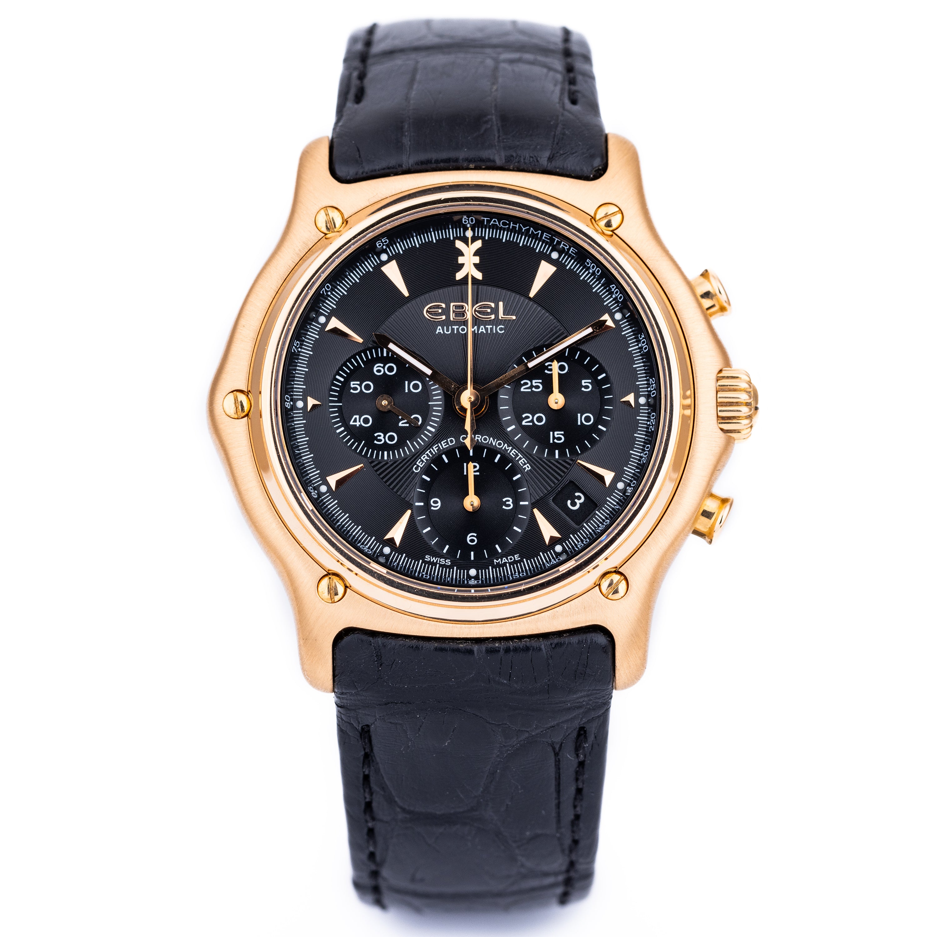 Ebel 1911 BTR Chronograph | REF. E 5137L40 | Black Dial | 40mm | 18k Rose Gold