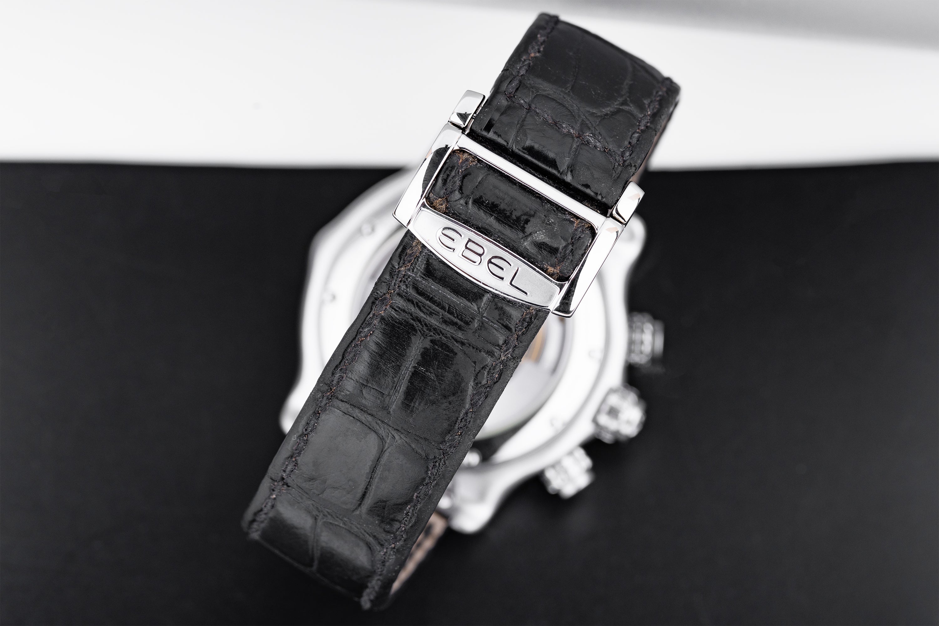 Ebel 1911 BTR | REF. E 9240L70 | Black Dial | Date & GMT Display | Stainless Steel | 45mm