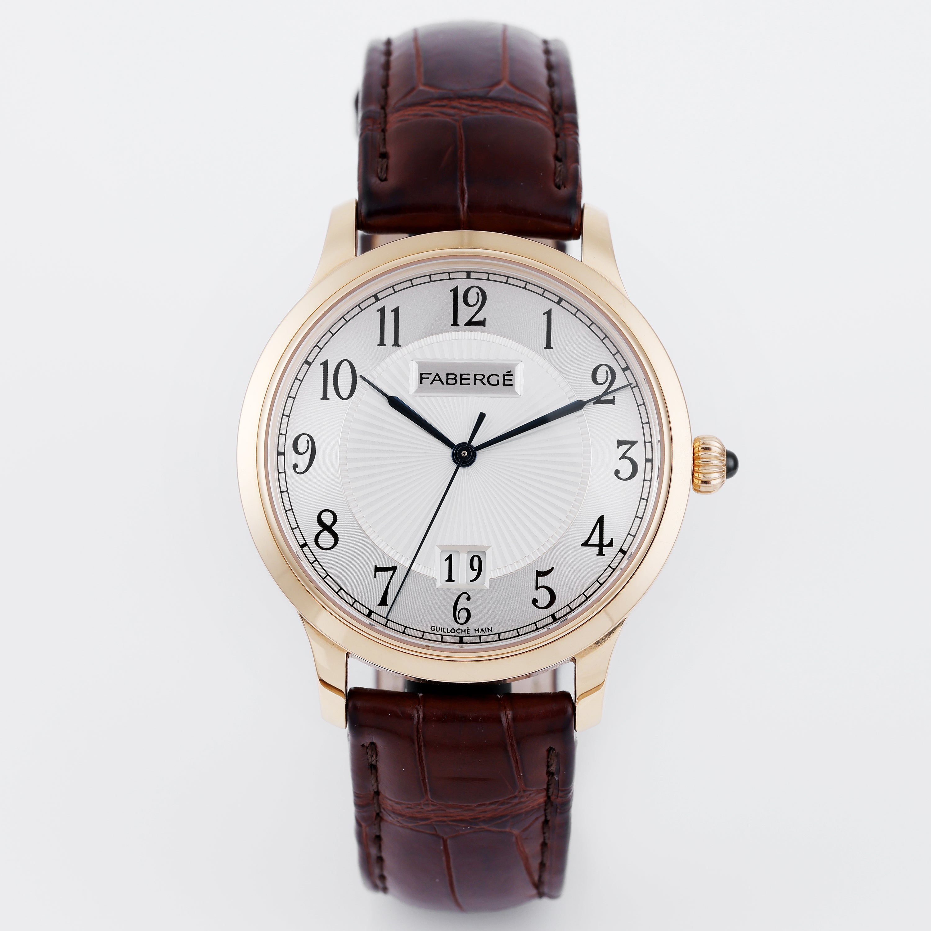 Fabergé Agathon | Silvered Dial | Date Display | 18k Rose Gold