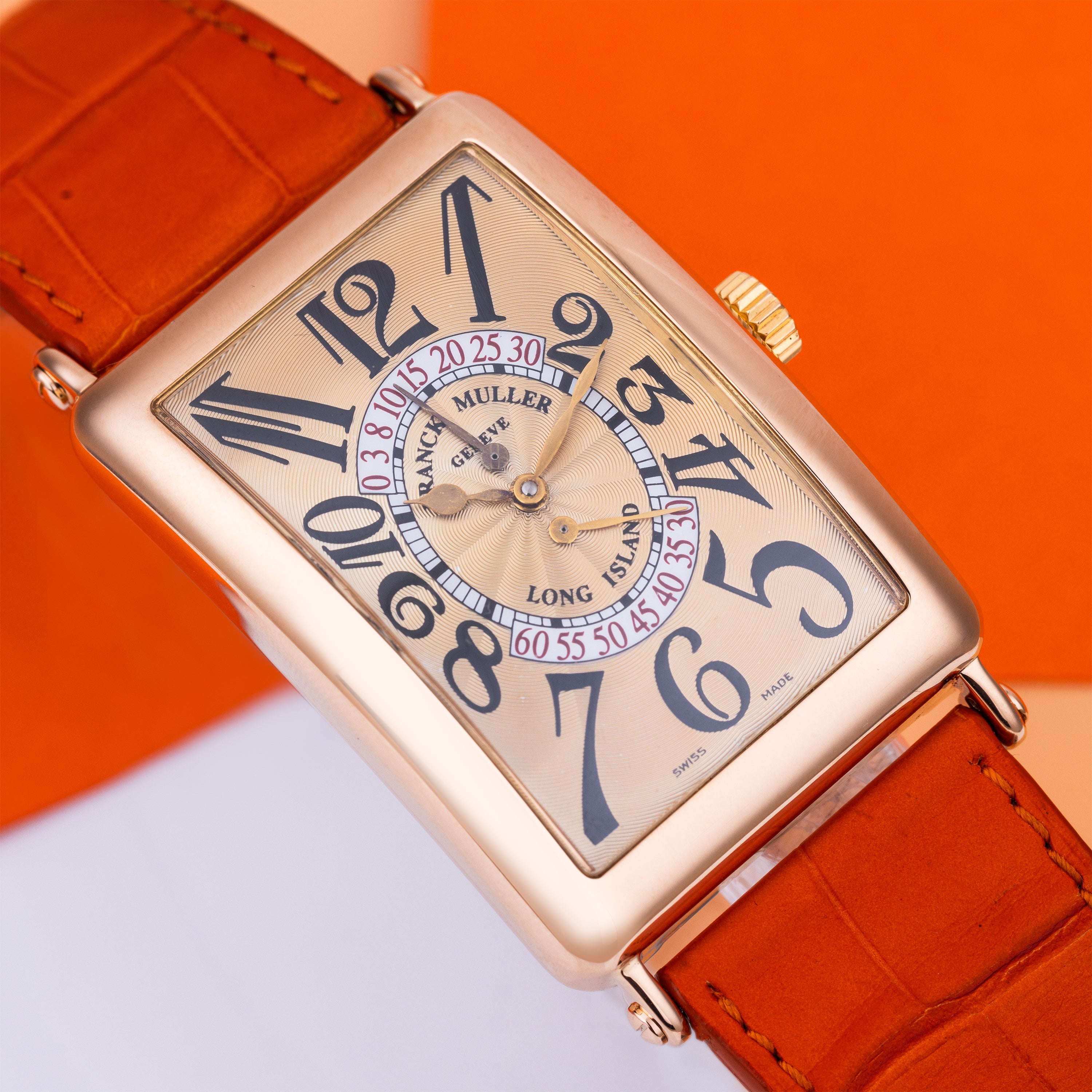 Franck Muller Long Island | REF. 1100 DS R | 18k Rose Gold | Champagne Gold Dial