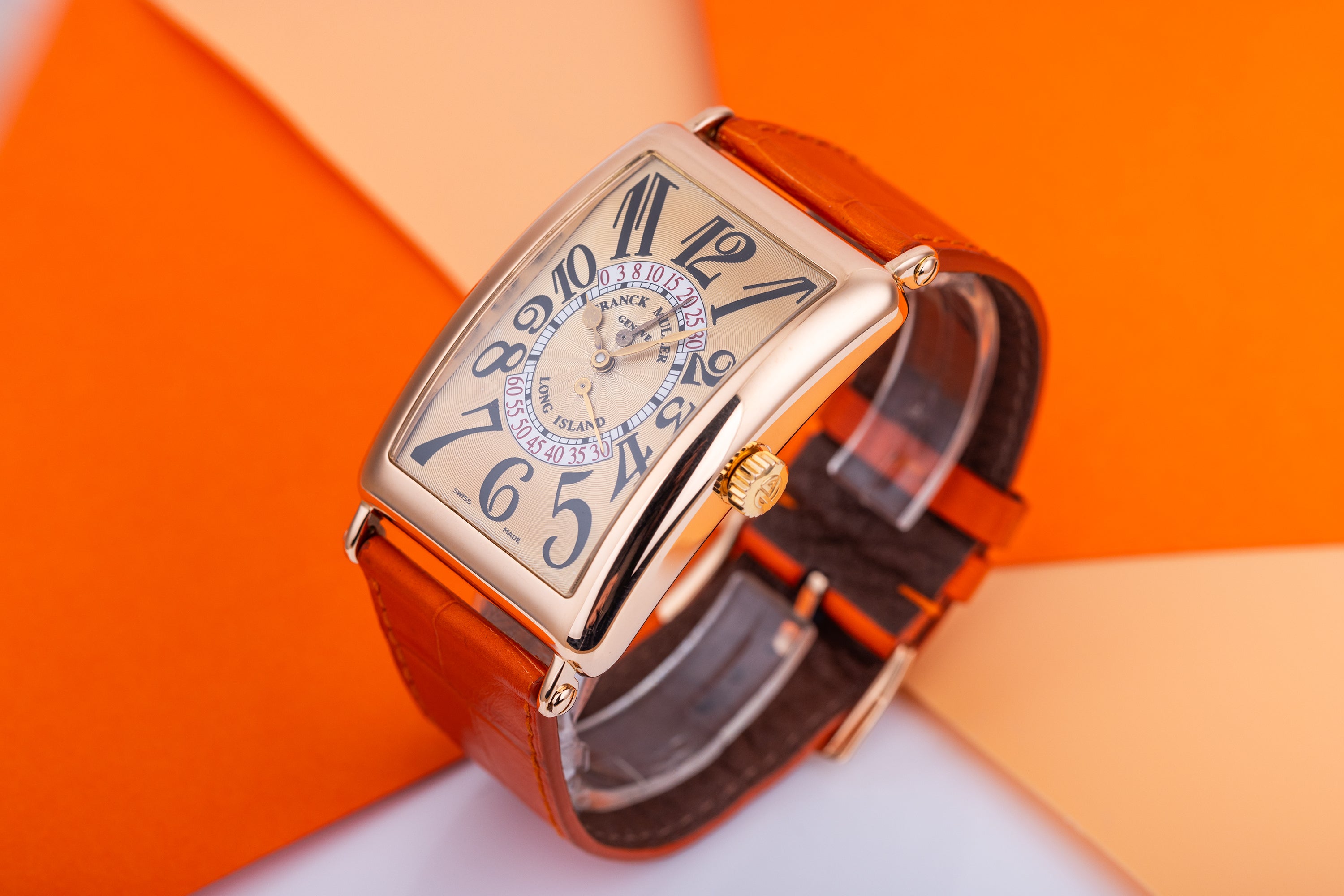 Franck Muller Long Island | REF. 1100 DS R | 18k Rose Gold | Champagne Gold Dial