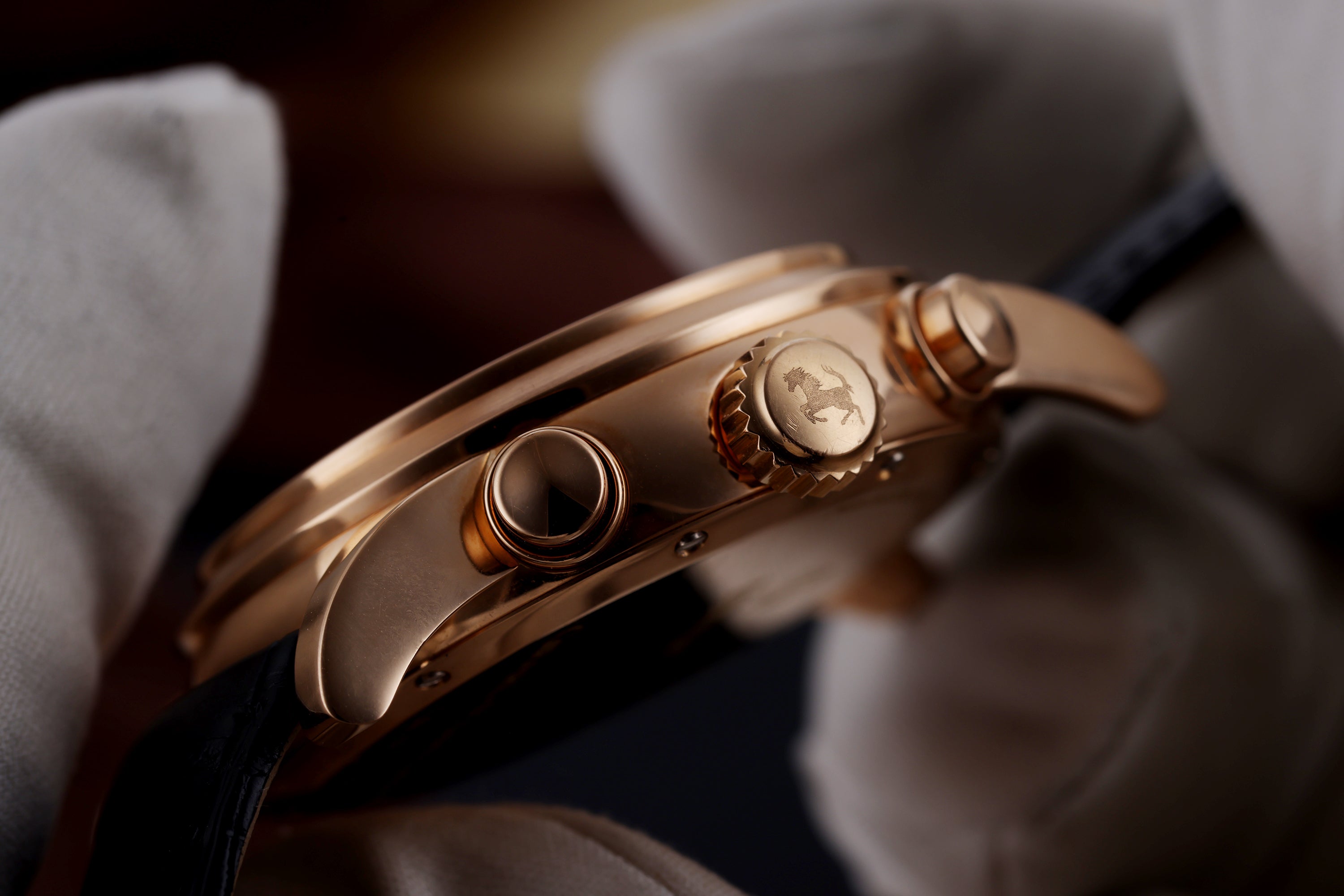 Girard-Perregaux Ferrari Chronograph | REF. 8020 | Navy Blue Dial | 18k Rose Gold | Automatic | 38mm | 1990's