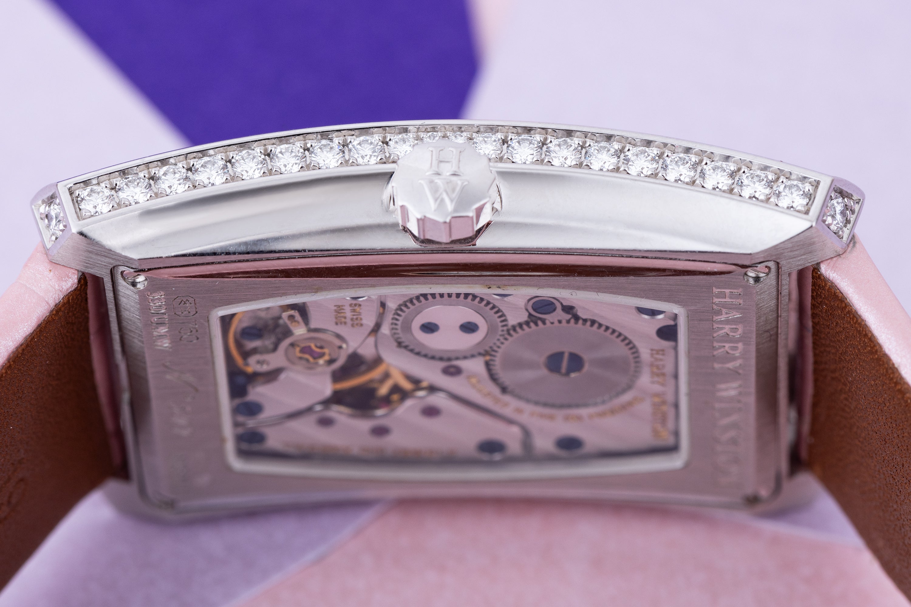 Harry Winston Avenue C | REF. 330/UMW | Mother of Pearl dial | Diamond Bezel & Centre Rings | 18k White Gold | Box & Papers