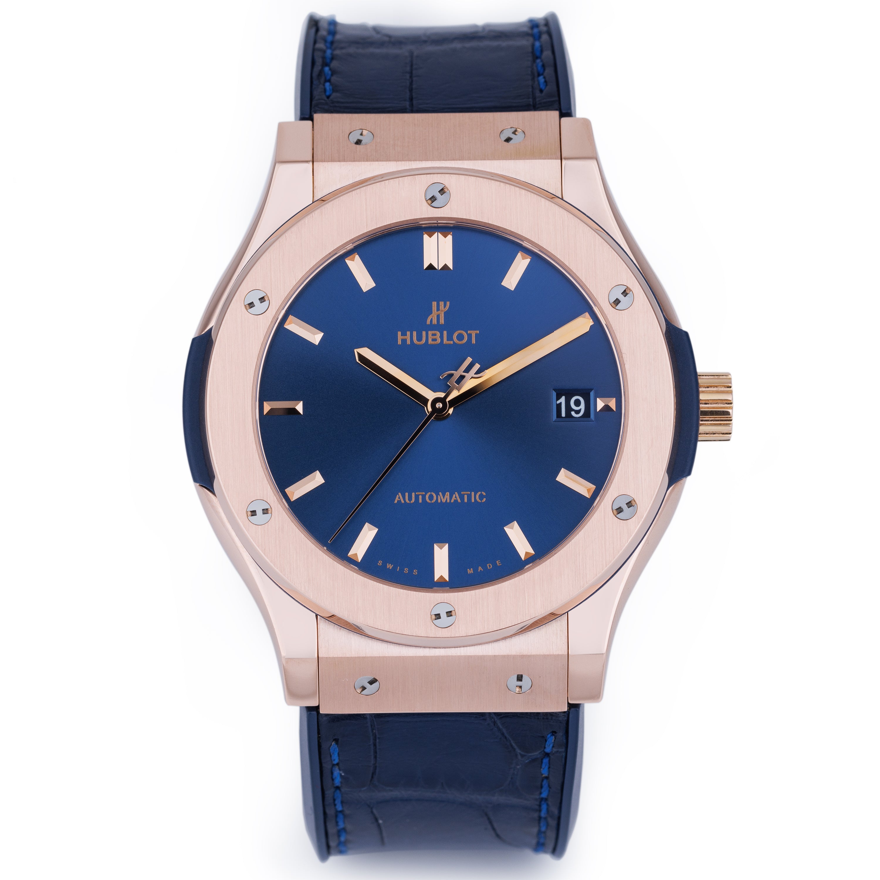 Hublot Classic Fusion King Gold Blue | REF. 511.OX.7180.LR | 18k Rose Gold | 45mm | Box & Papers | 2016