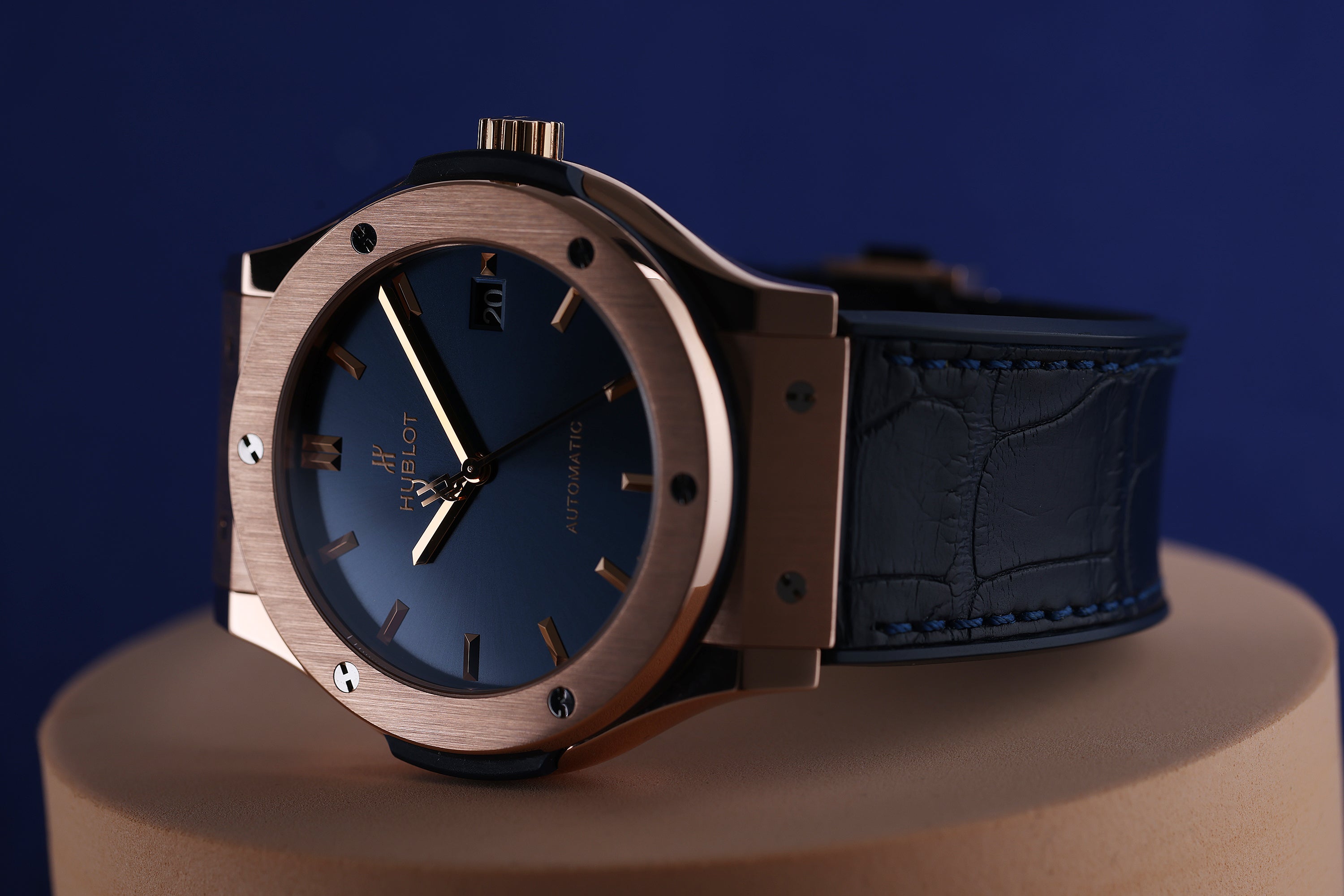 Hublot Classic Fusion King Gold Blue | REF. 511.OX.7180.LR | 18k Rose Gold | 45mm | Box & Papers | 2016