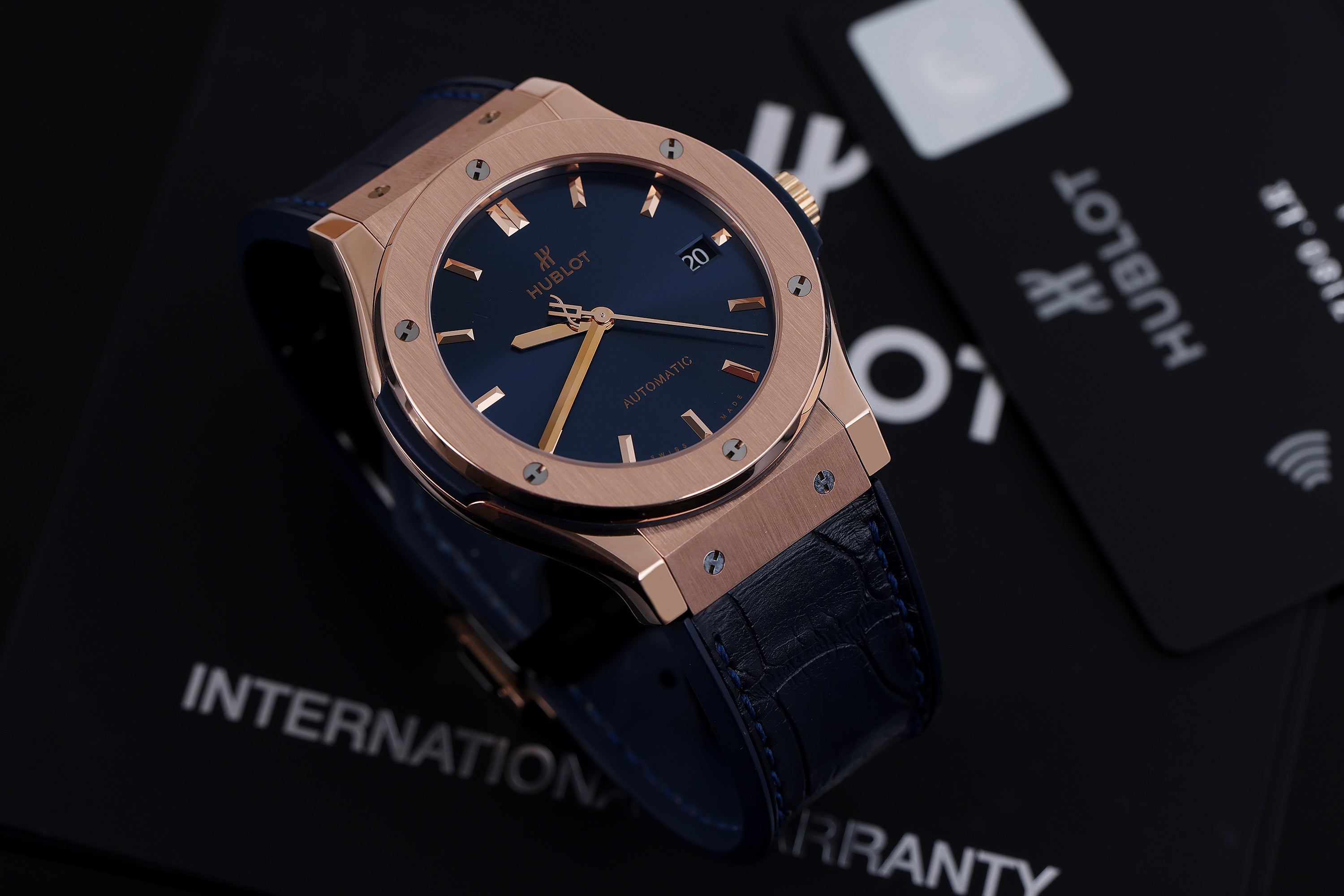 Hublot Classic Fusion King Gold Blue | REF. 511.OX.7180.LR | 18k Rose Gold | 45mm | Box & Papers | 2016