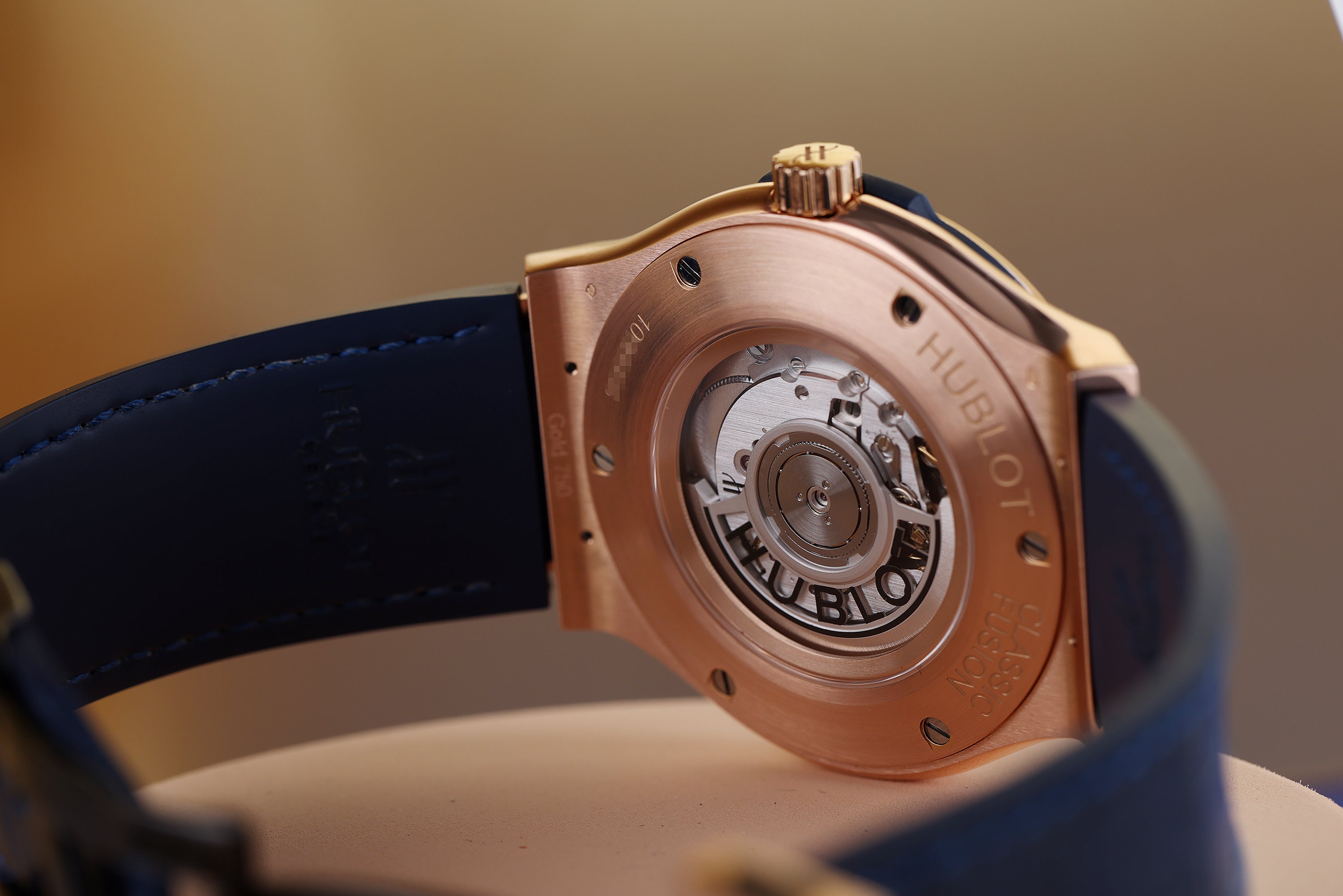 Hublot Classic Fusion King Gold Blue | REF. 511.OX.7180.LR | 18k Rose Gold | 45mm | Box & Papers | 2016