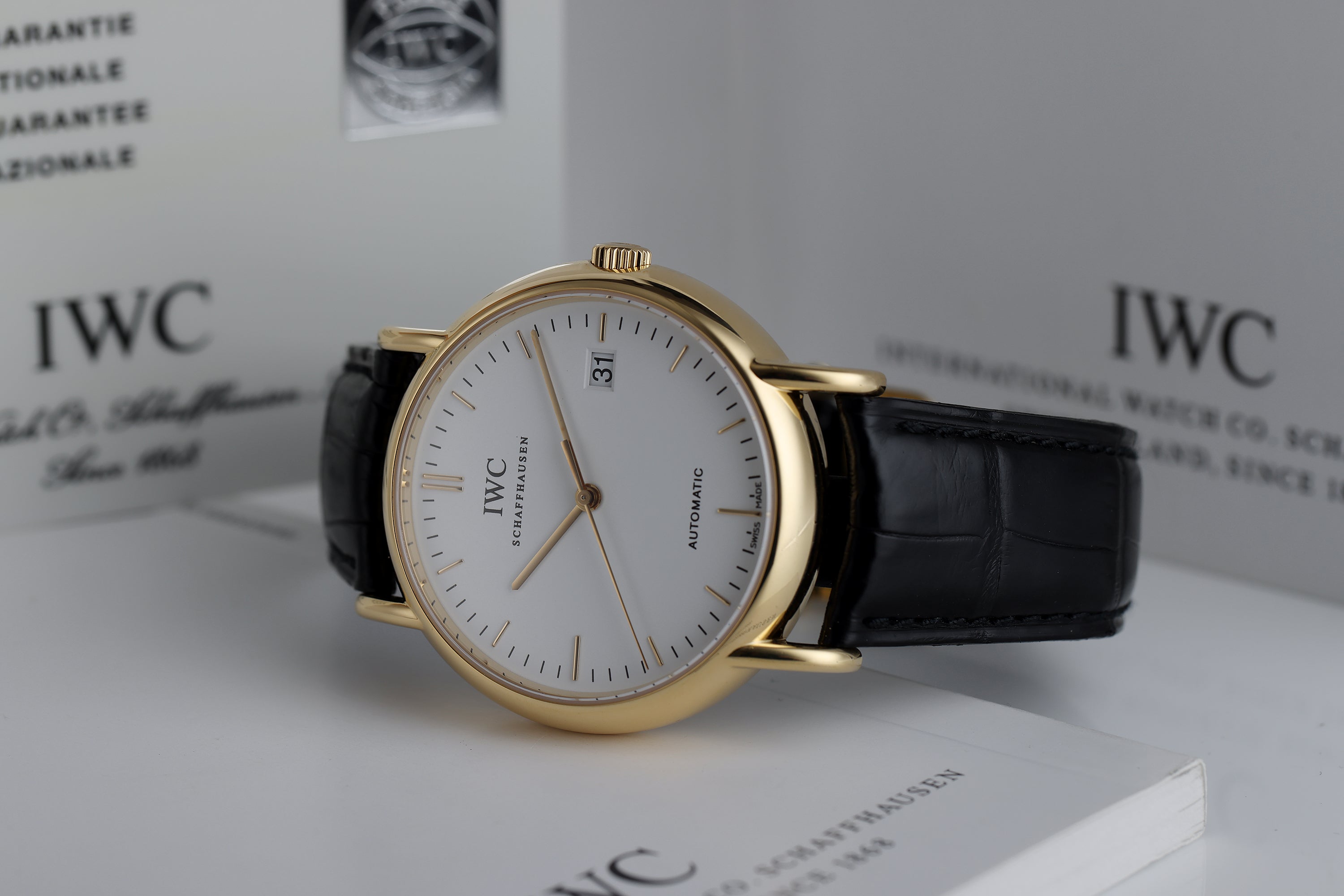 IWC Portofino Automatic | REF. 3533 | Date | 18k Yellow Gold | Box & Papers | 2003