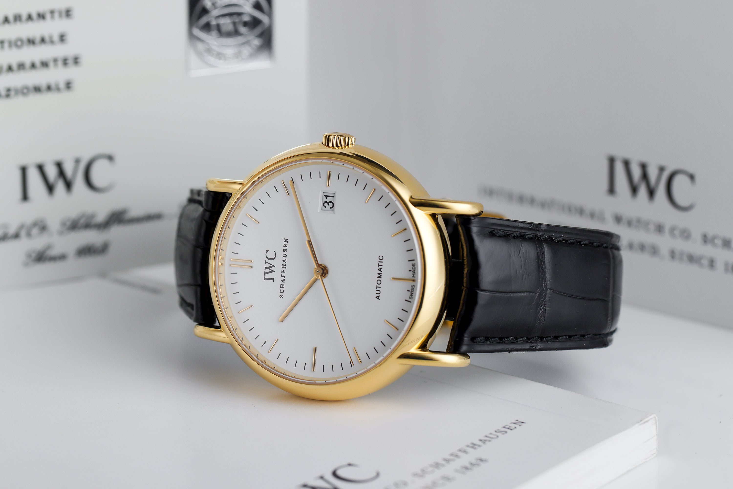 IWC Portofino Automatic | REF. 3533 | Date | 18k Yellow Gold | Box & Papers | 2003