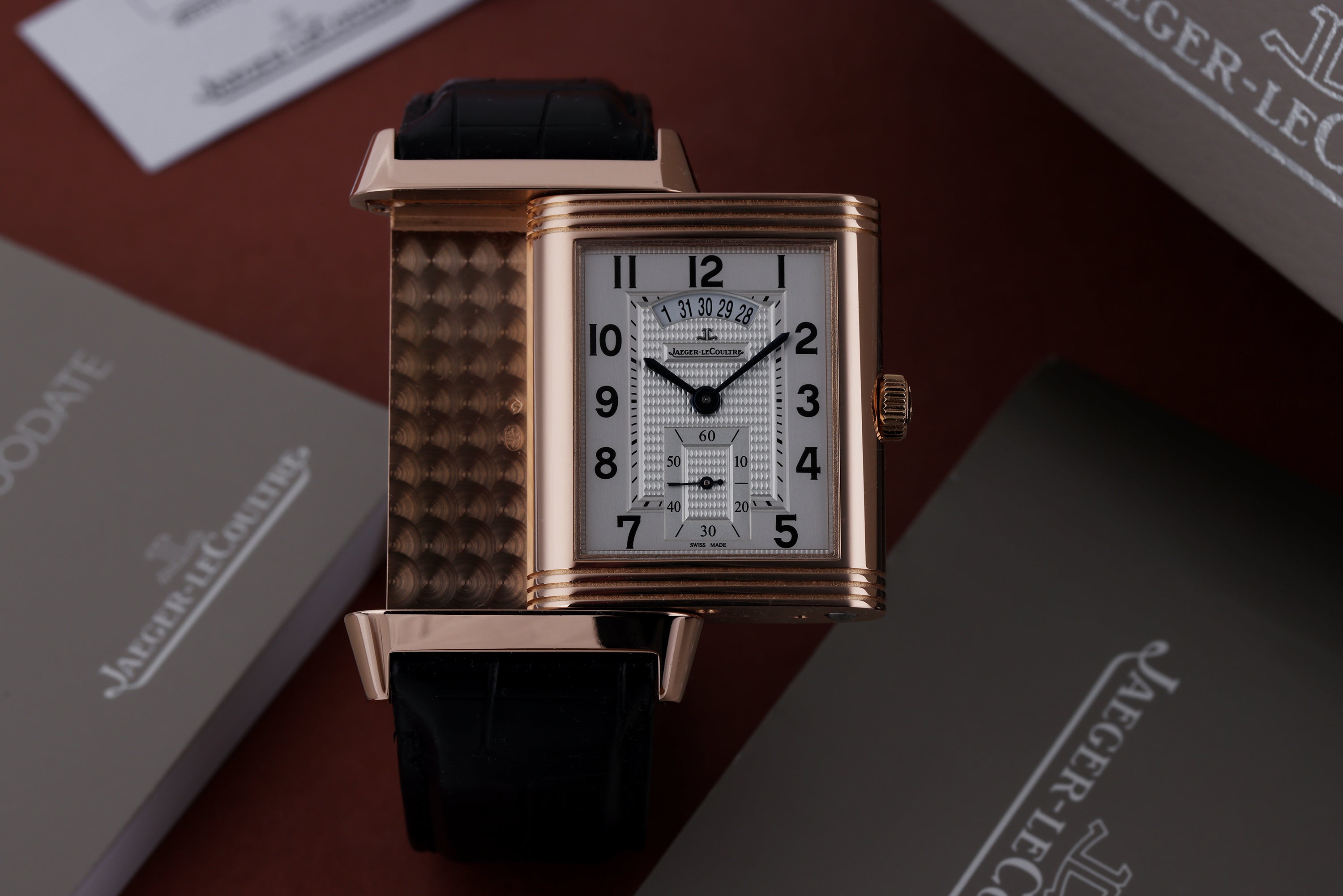Jaeger-LeCoultre Grande Reverso Duo | REF. 273.2.85 | 18k Rose Gold | Manual Wind | 30mm | Box & Papers | 2015