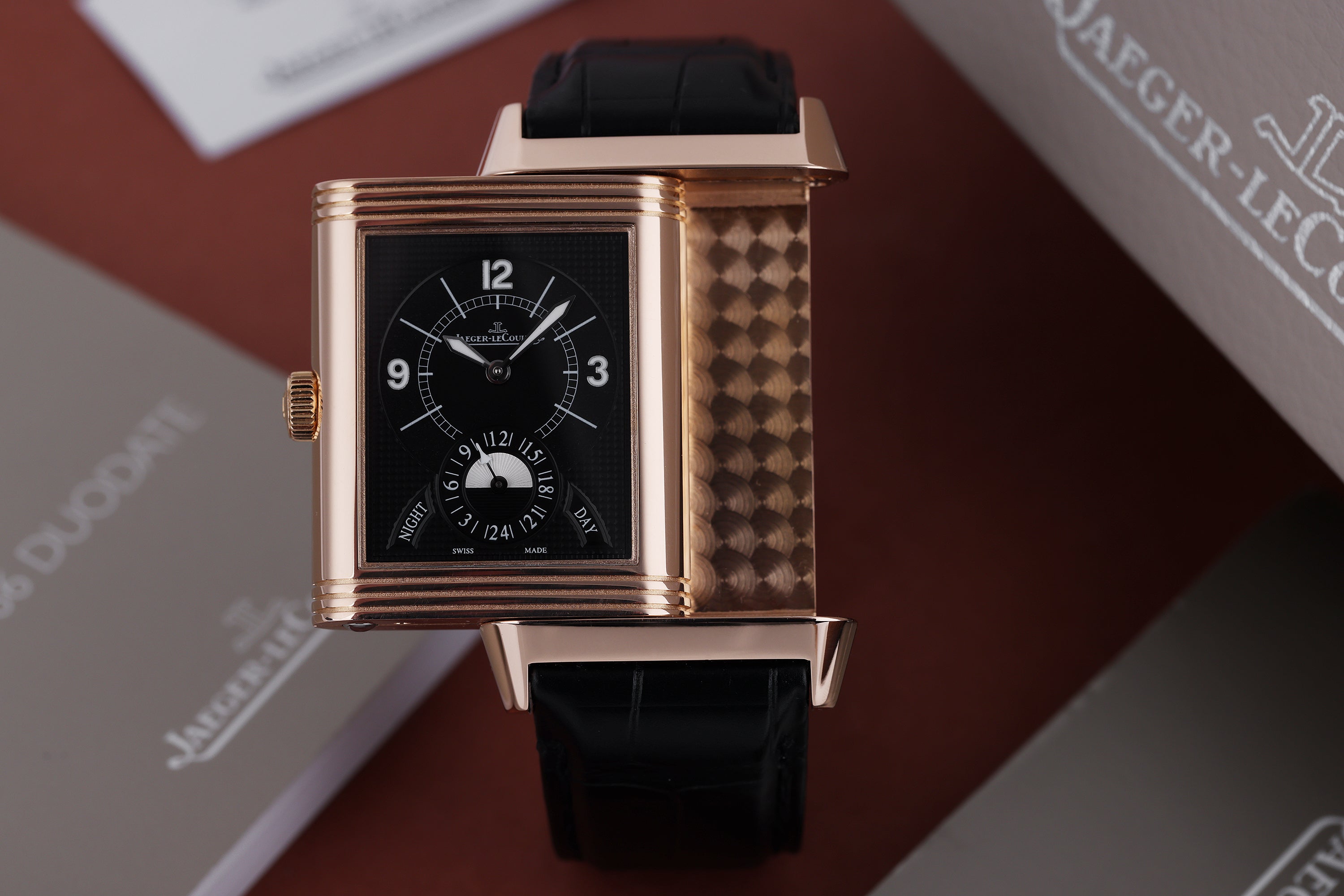 Jaeger-LeCoultre Grande Reverso Duo | REF. 273.2.85 | 18k Rose Gold | Manual Wind | 30mm | Box & Papers | 2015