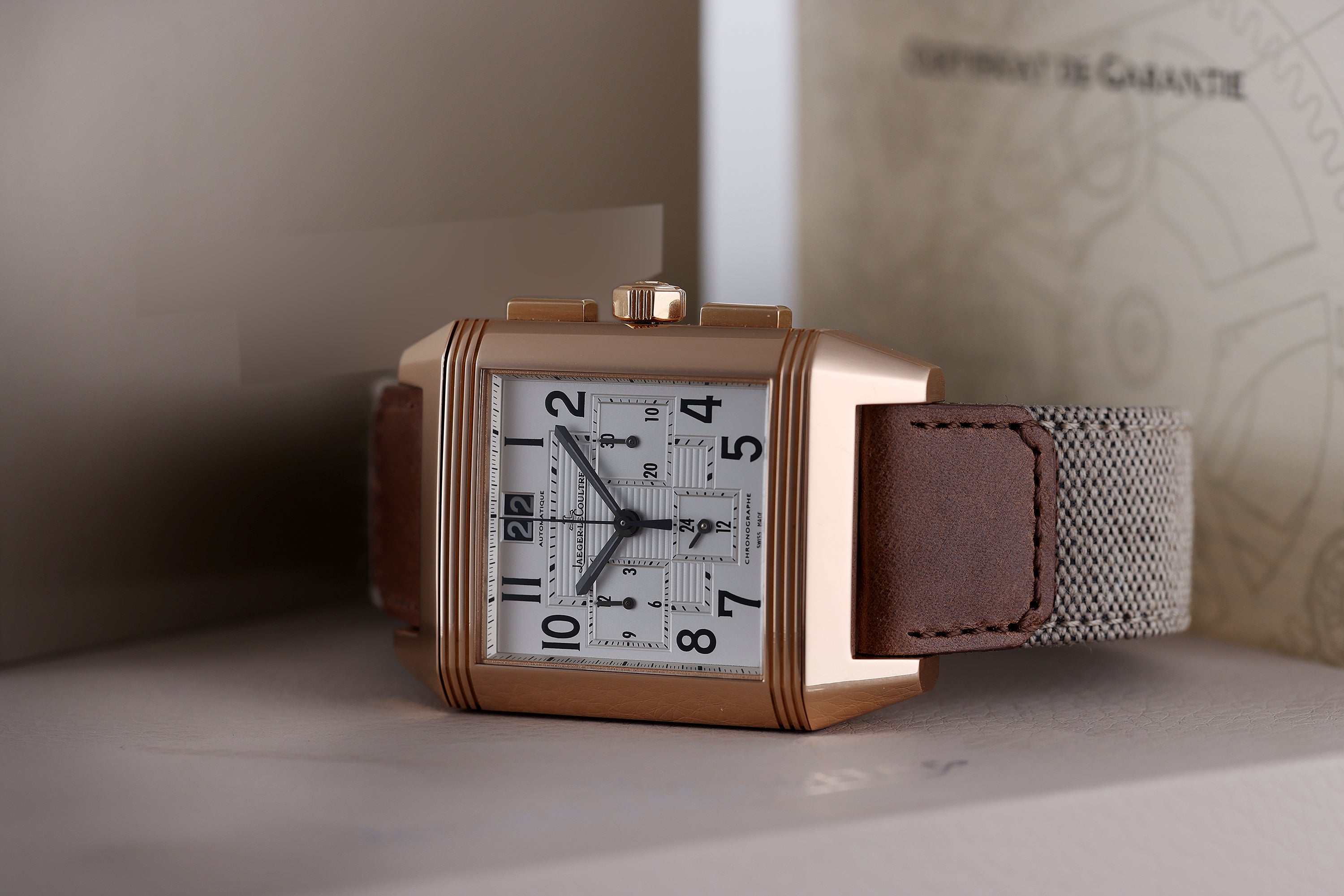 Jaeger-LeCoultre Reverso Squadra | REF. 230.2.45 | 18k Rose Gold | Automatic | 35mm | Box & Papers