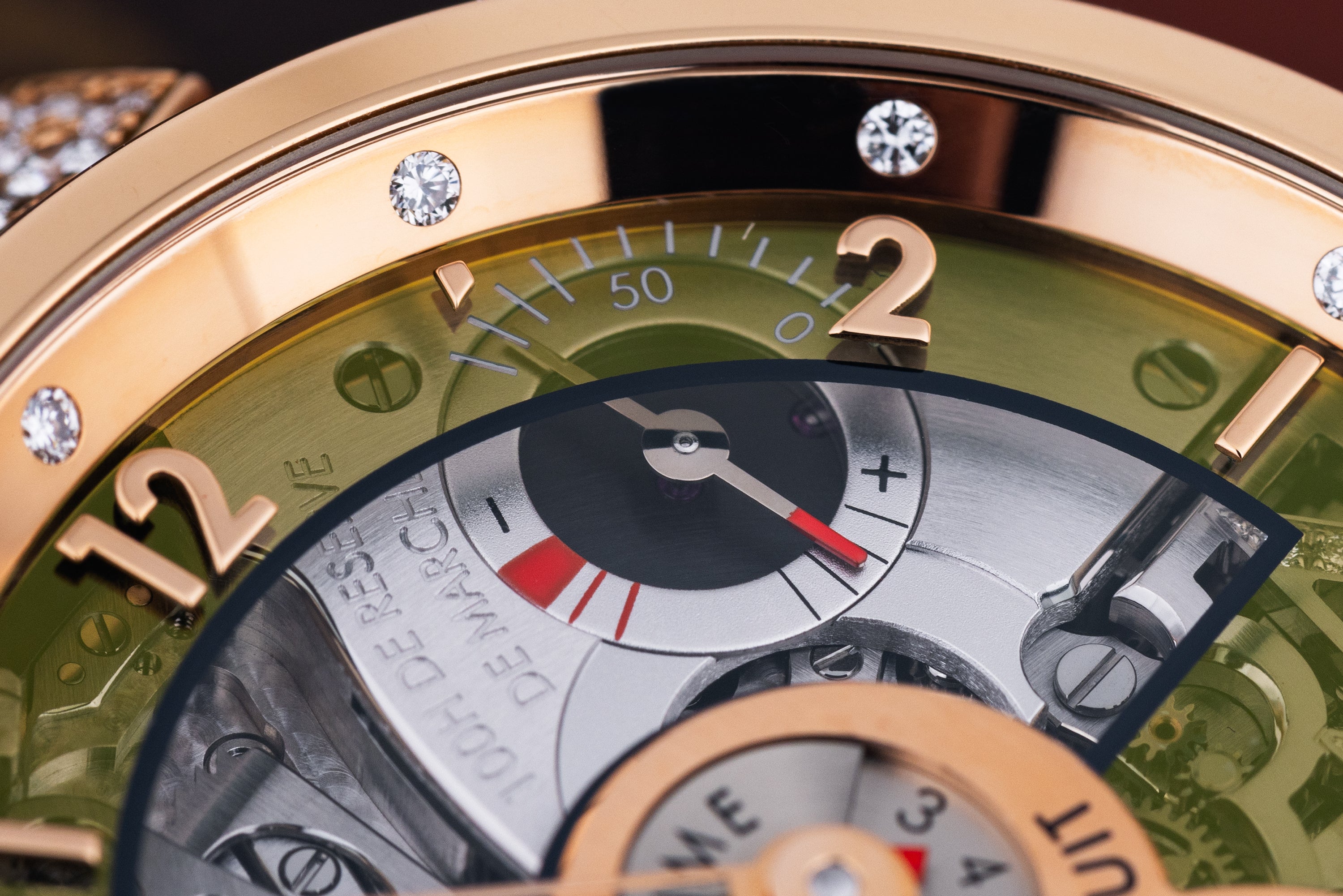 Louis Vuitton | Tambour XL Minute Repeater & Travel Time | 18k Rose Gold | Diamond Hours & Pave Diamond Shoulders | 44mm | Box & Papers