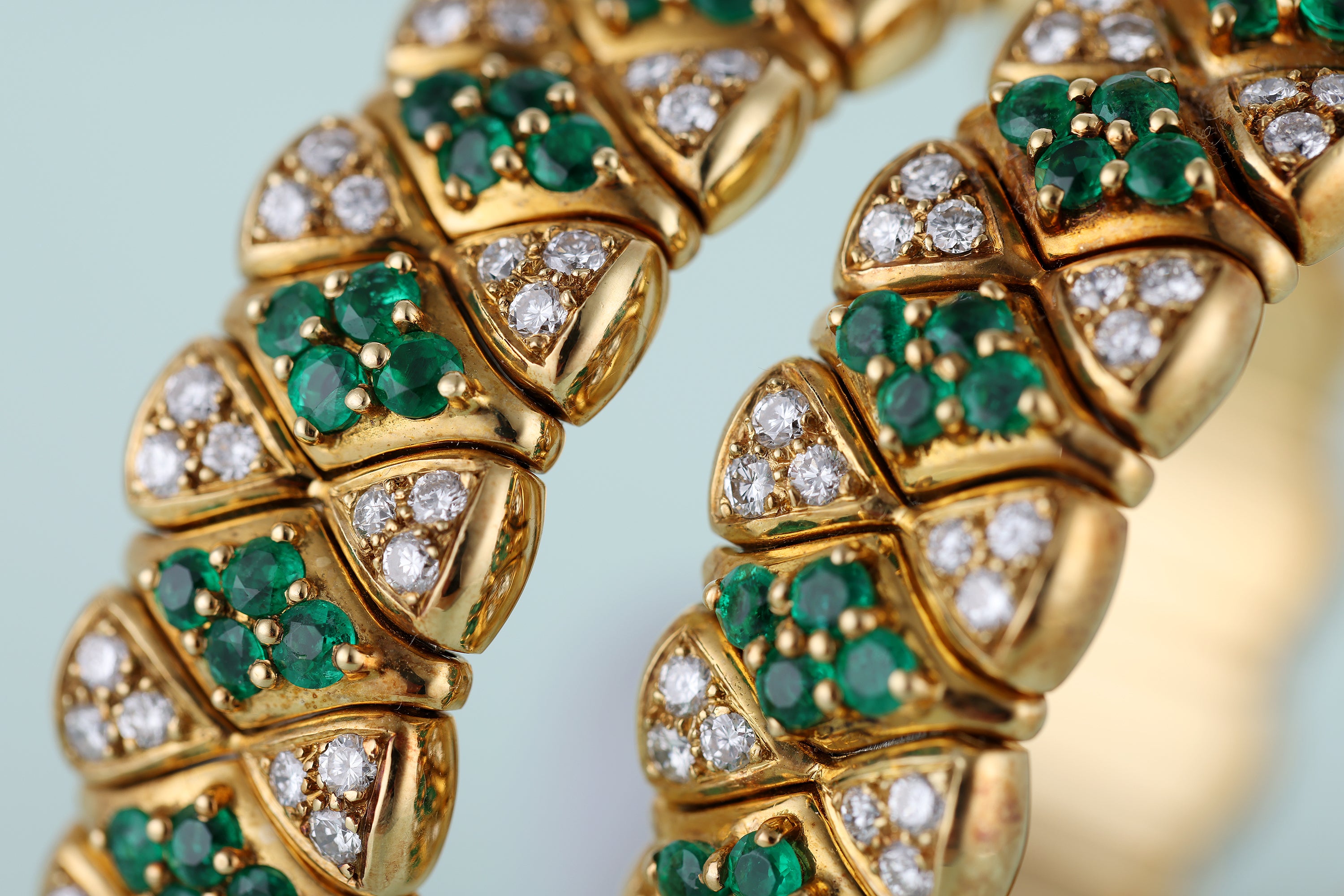Mauboussin Ladies Jewellery Watch Matching Set | Emerald & Diamond | Pavé Diamond Dial | 18k Yellow Gold | 16mm | Circa 1990's