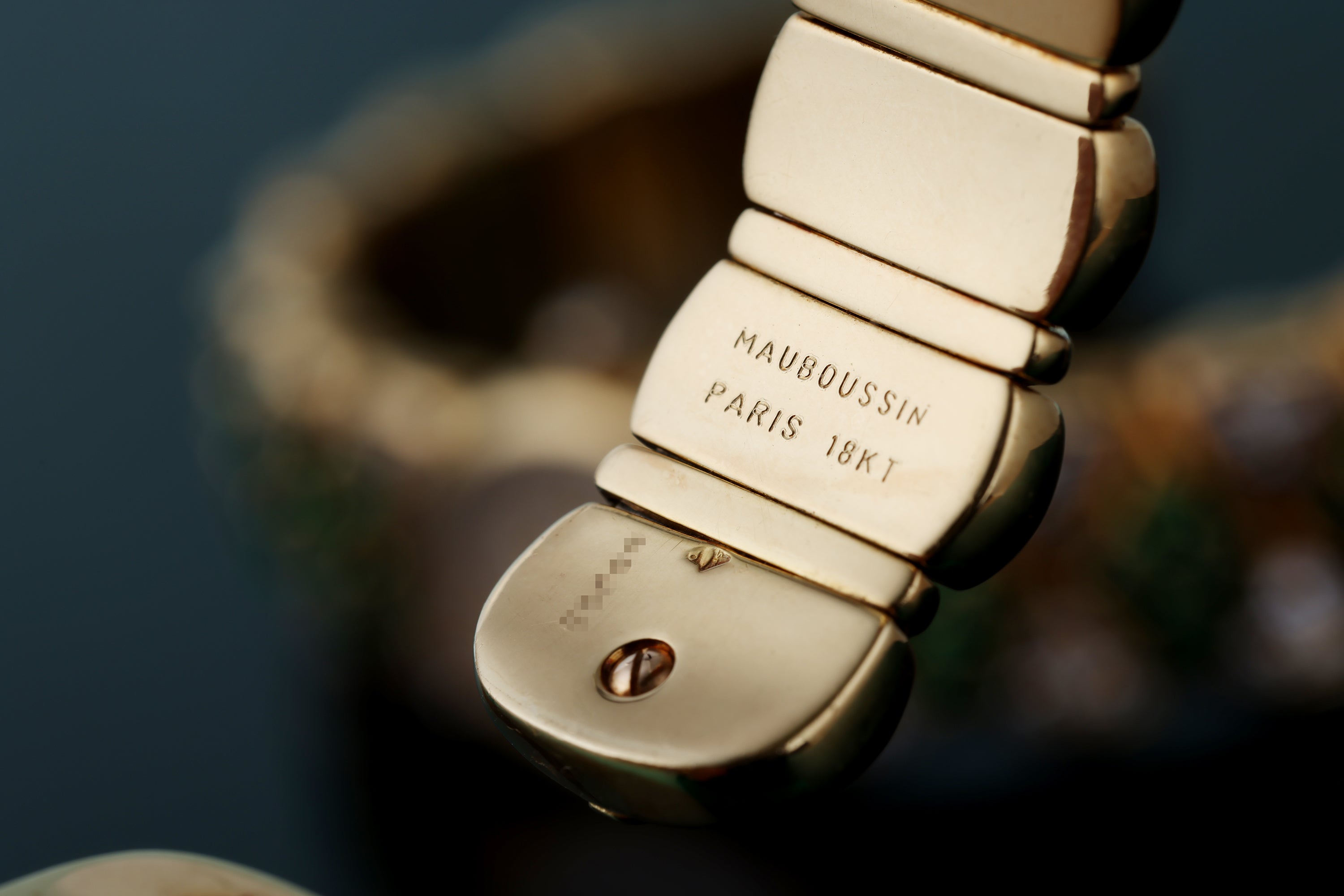 Mauboussin Ladies Jewellery Watch Matching Set | Emerald & Diamond | Pavé Diamond Dial | 18k Yellow Gold | 16mm | Circa 1990's