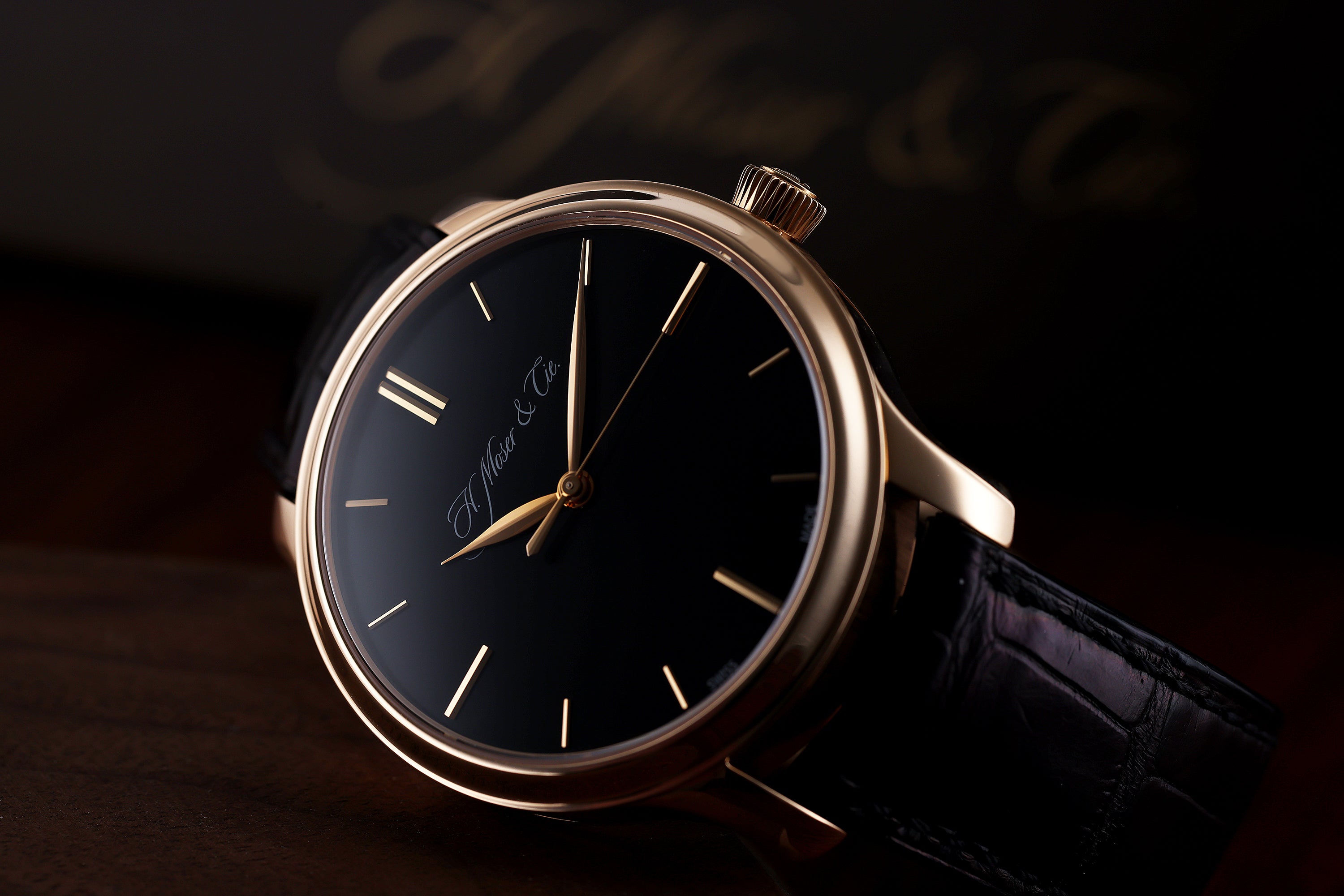 H. Moser & Cie Endeavour | REF. 1343-0102 | Black Dial | 40.9mm | 18k Rose Gold | Box & Papers | 2015